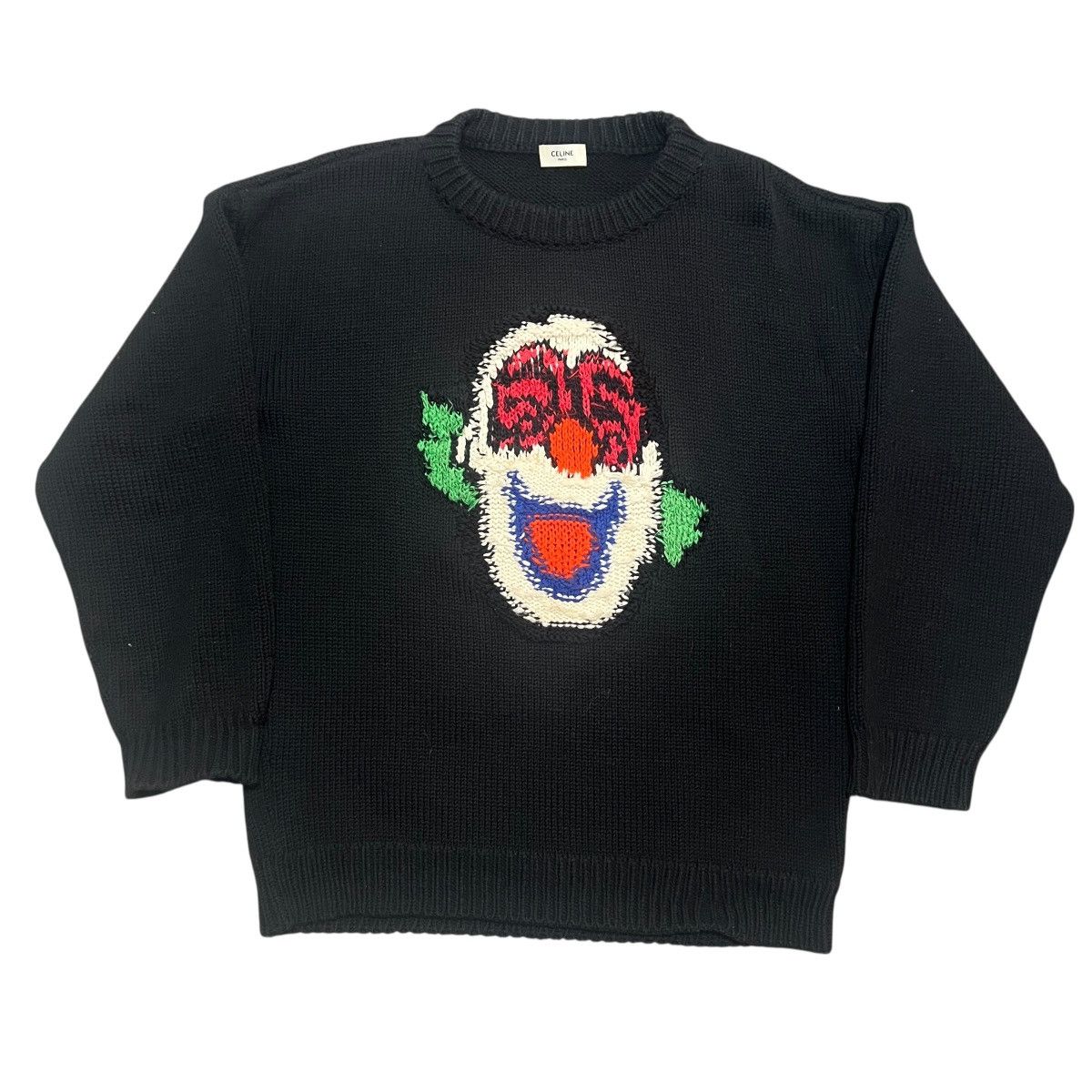 Celine CELINE 2021SS "THE DANCING KID" clown Boxy Knit Sweater Size US XS / EU 42 / 0 - 1 Thumbnail