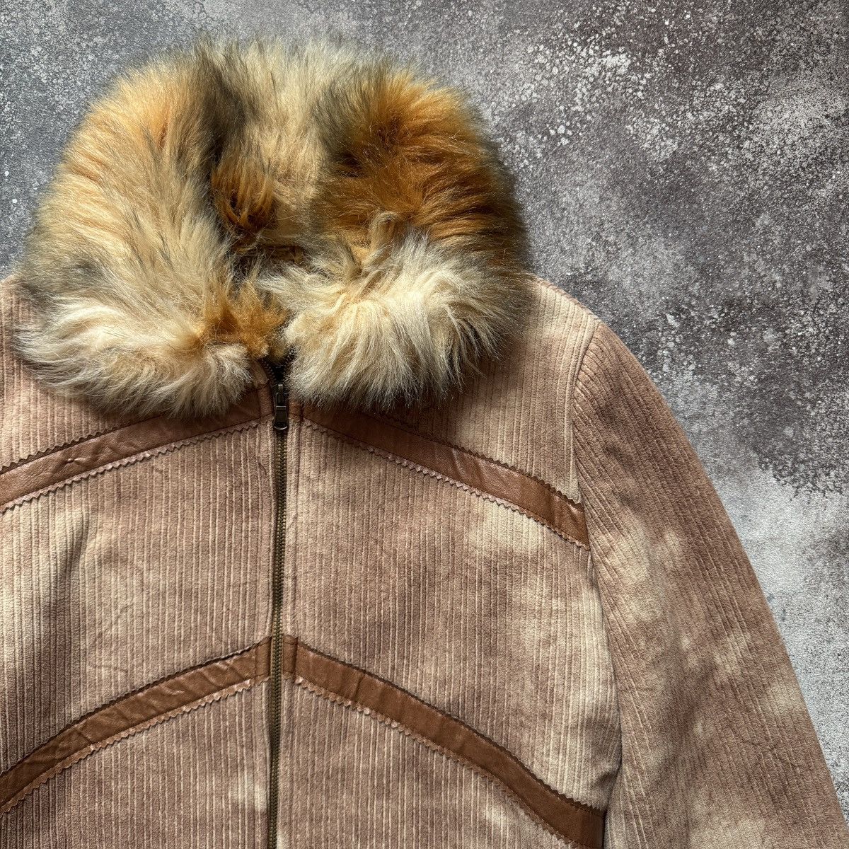 20471120 Y2K Vintage Faux Fur Aviator Shearling Cropped Jacket Size M / US 6-8 / IT 42-44 - 8 Thumbnail