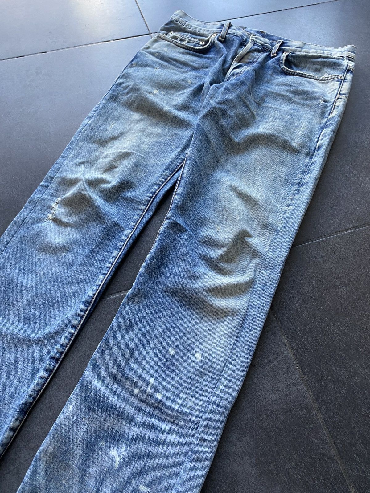 Dior dior home skinny jeans by kva distressed trashed jeans Size US 31 - 3 Thumbnail