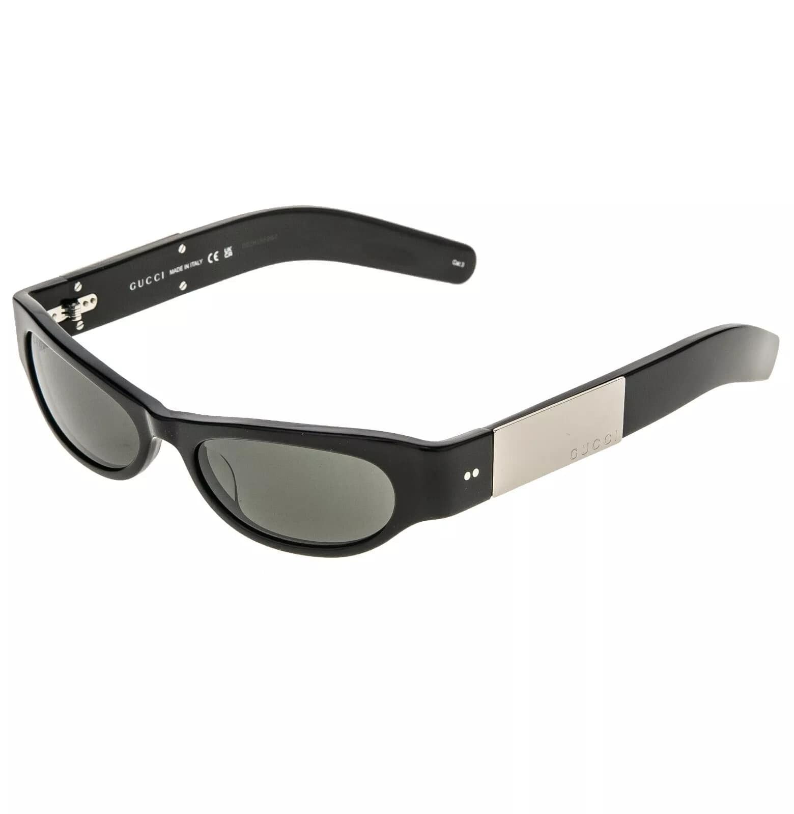 Gucci GUCCI 1635 Black Narrow Logo Gg1635S Mask Sunglasses 003 Size ONE SIZE - 6 Thumbnail