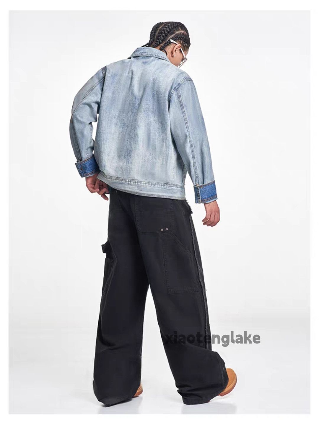 Vintage Unisex washed faded punk grunge loose hiphop jacket Size US M / EU 48-50 / 2 - 4 Thumbnail