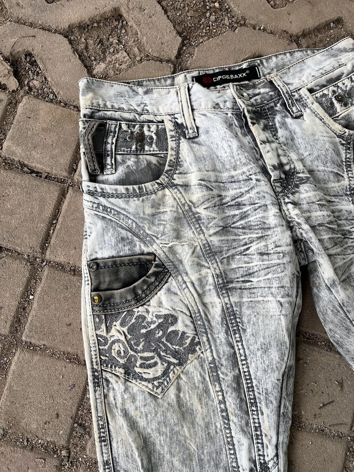 If Six Was Nine × Japanese Brand × Vintage Vintage Washed Studded Hysteric Inspired Denim Size US 31 - 4 Thumbnail