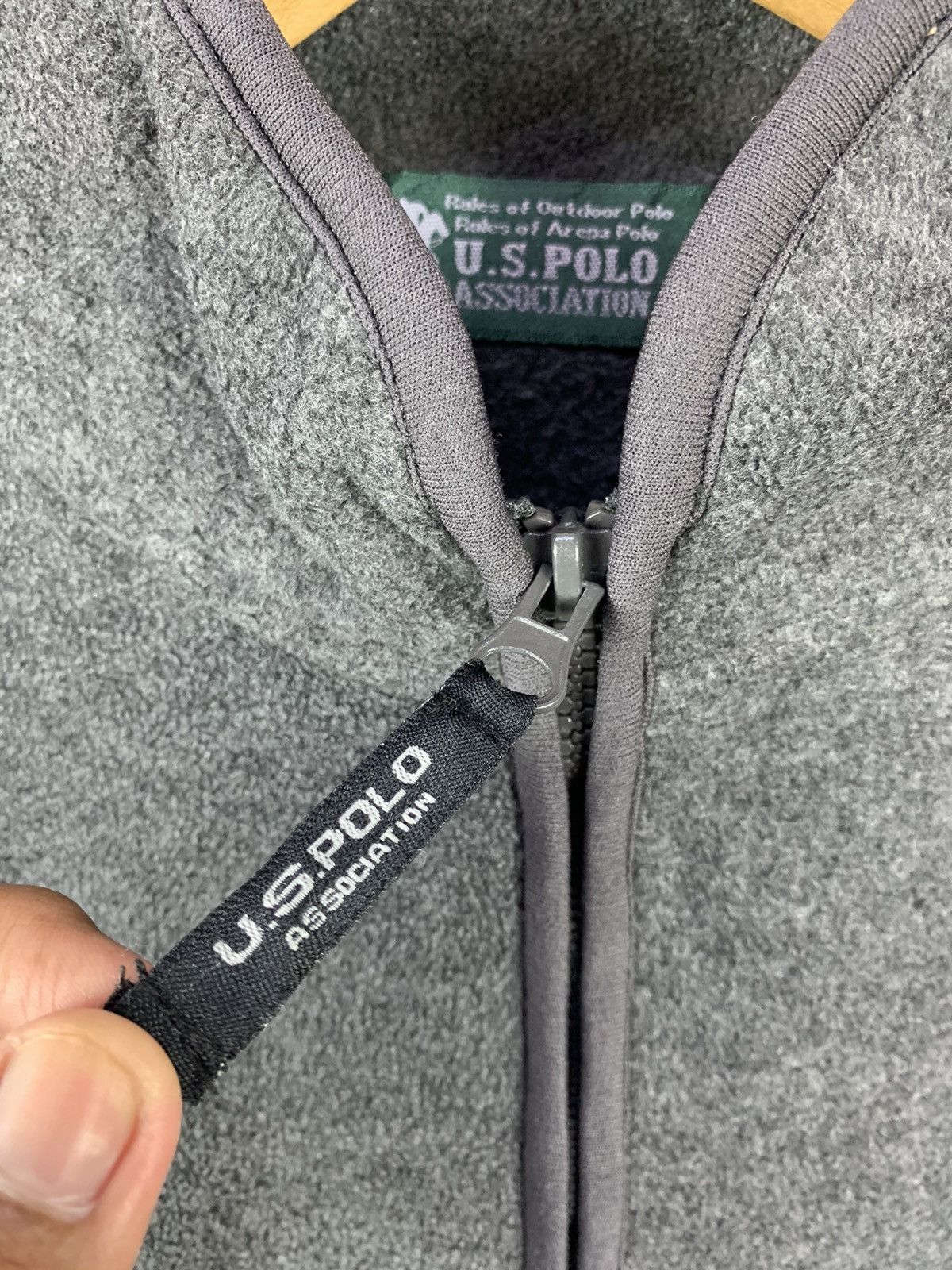 U.S. Polo Assn. Steals! US Polo Assn. Fleece Zipper Jacket Sweater Size US L / EU 52-54 / 3 - 4 Thumbnail