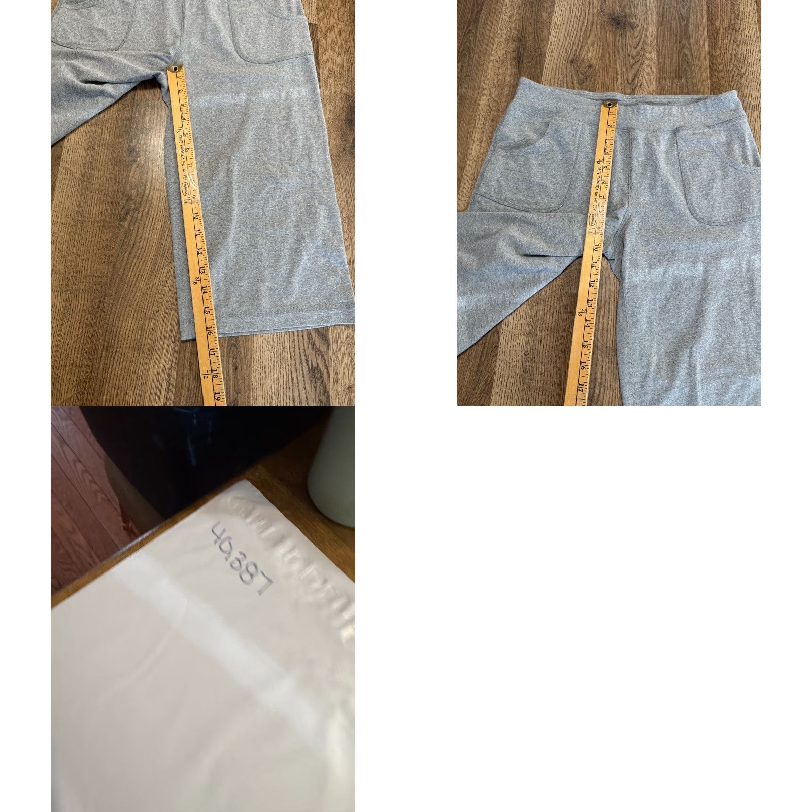 Vintage Mix & Co. Pants Capris, Women's Size Medium, Gray, Pull On, Casual, Flat Front, Regular Rise, Machine Washable, Fall Spring Summer, Women, Pants Size 32" / US 10 / IT 46 - 8 Thumbnail