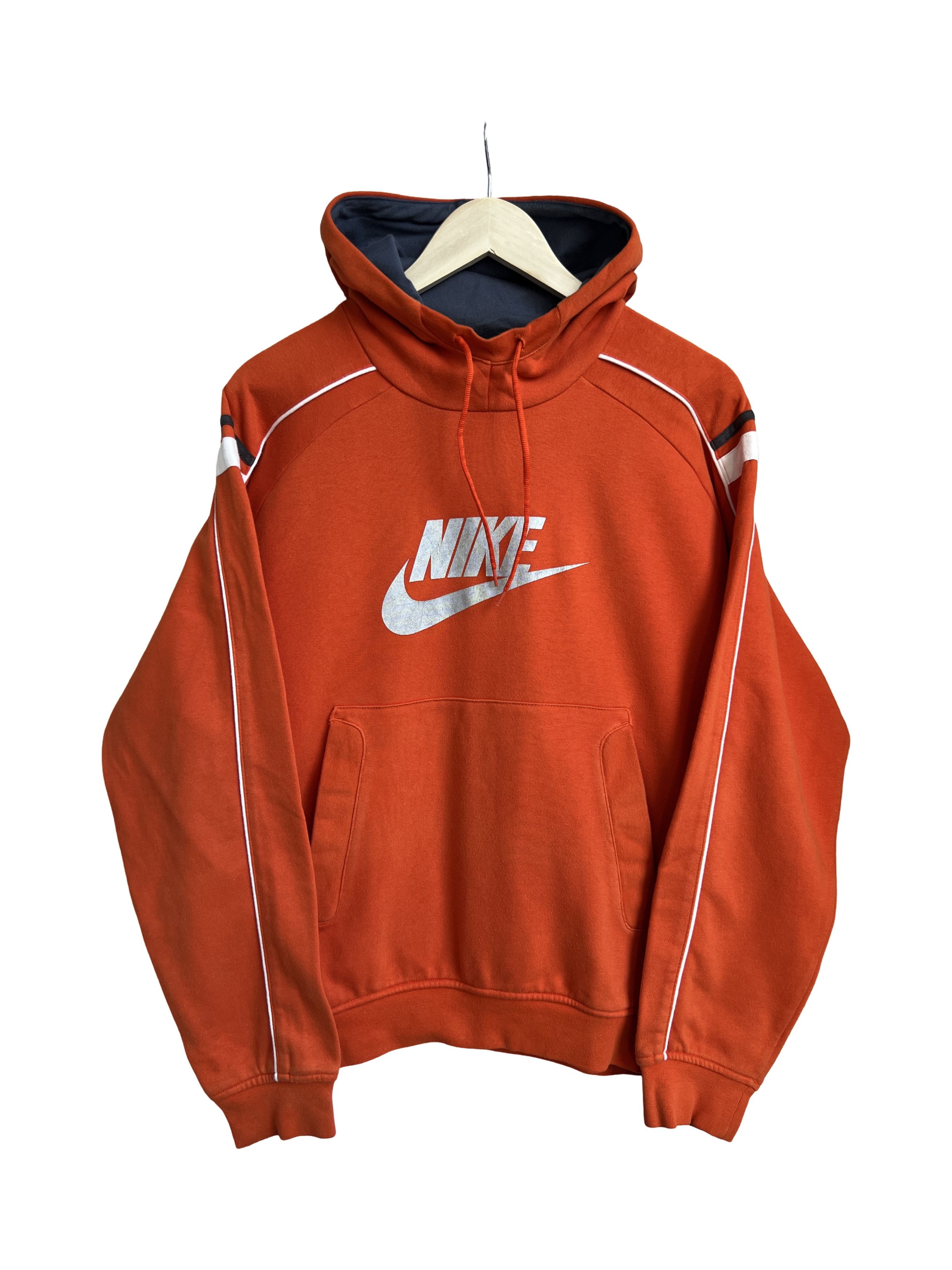 Nike Vintage Y2K Nike Big Logo Box Fit Orange Hoodie Size US M / EU 48-50 / 2 - 1 Thumbnail
