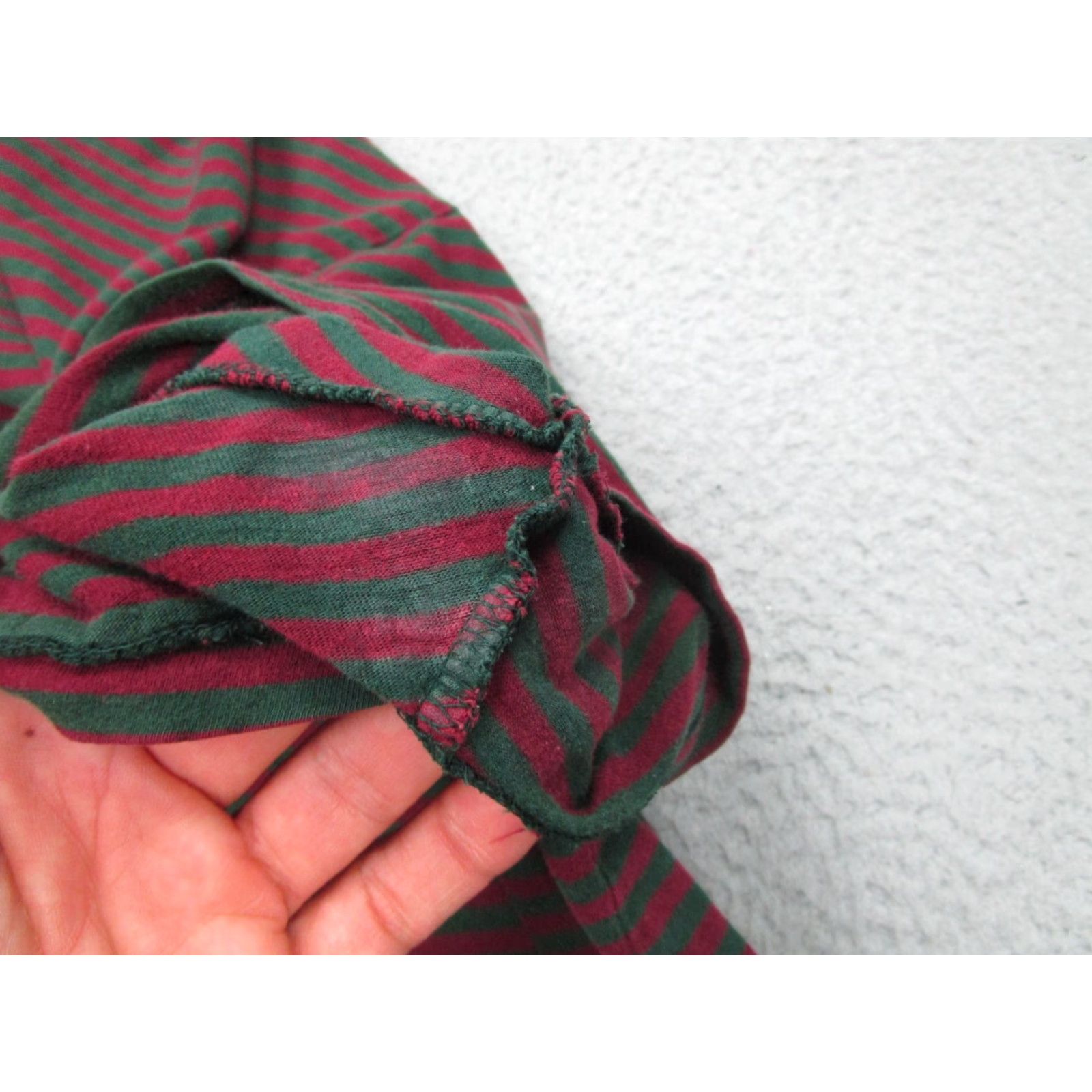 Polo Ralph Lauren POLO Ralph Lauren Shirt Mens XL Green Red Striped Classic Fit Krueger Vibes 90s Mens Size US XL / EU 56 / 4 - 7 Thumbnail