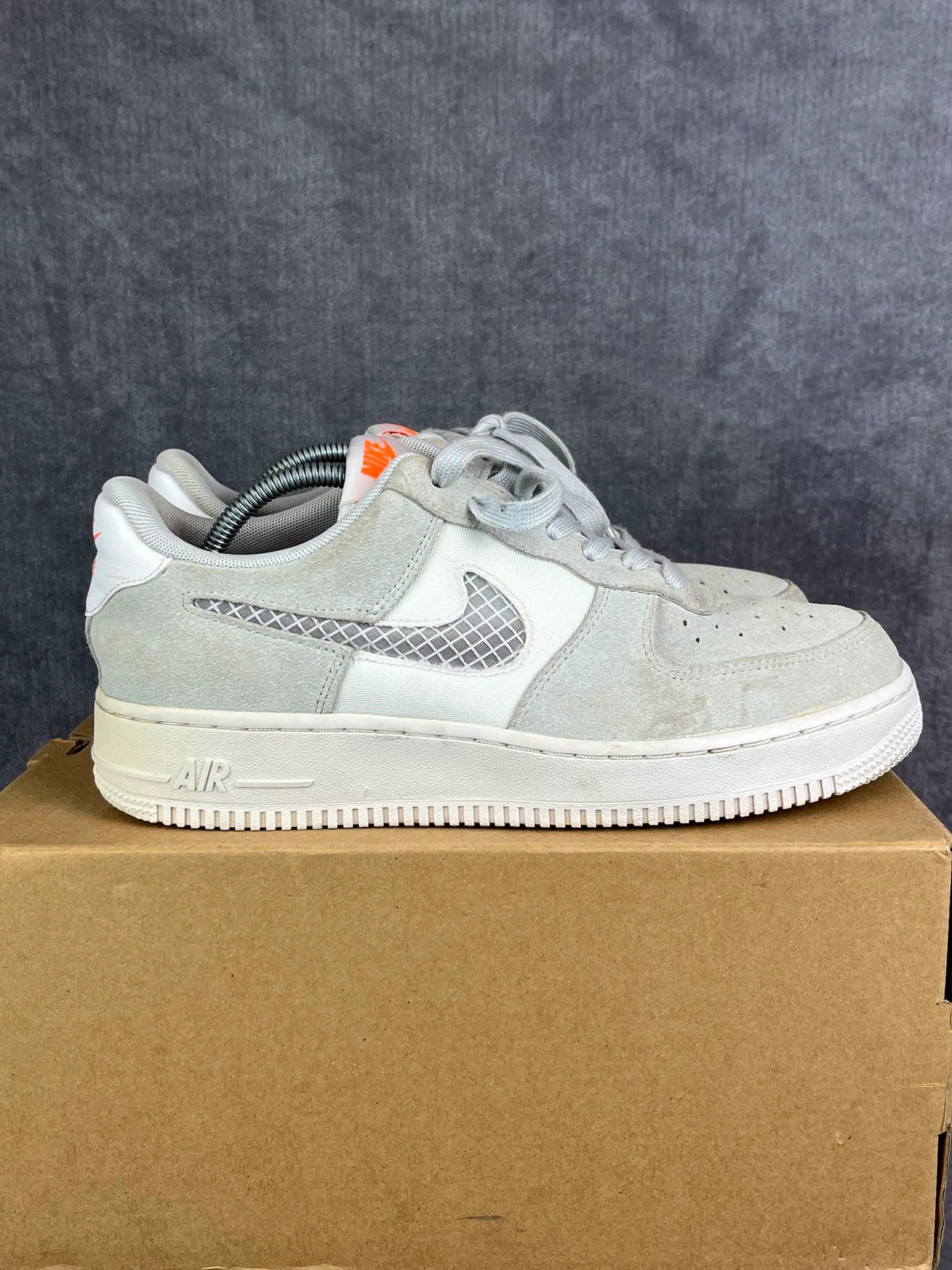 Nike Nike Air Force 1 grey suede retro sneakers Size US 7 / EU 40 - 5 Thumbnail