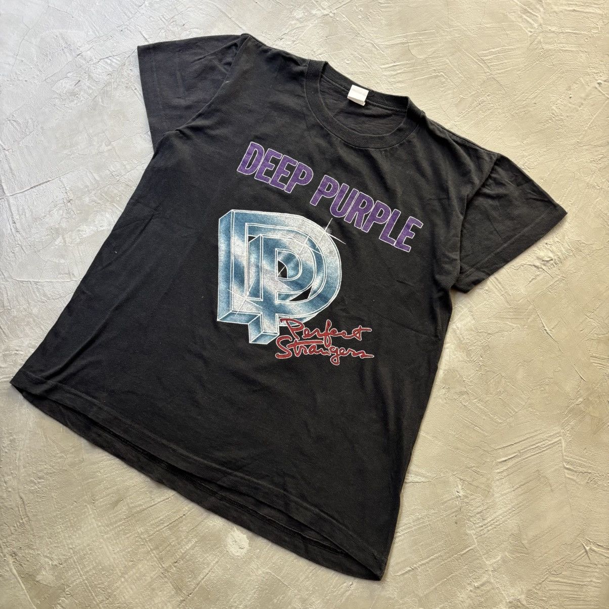 Band Tees Vintage 1985 Deep Purple Perfect Strangers Tour Shirt Size US M / EU 48-50 / 2 - 2 Thumbnail