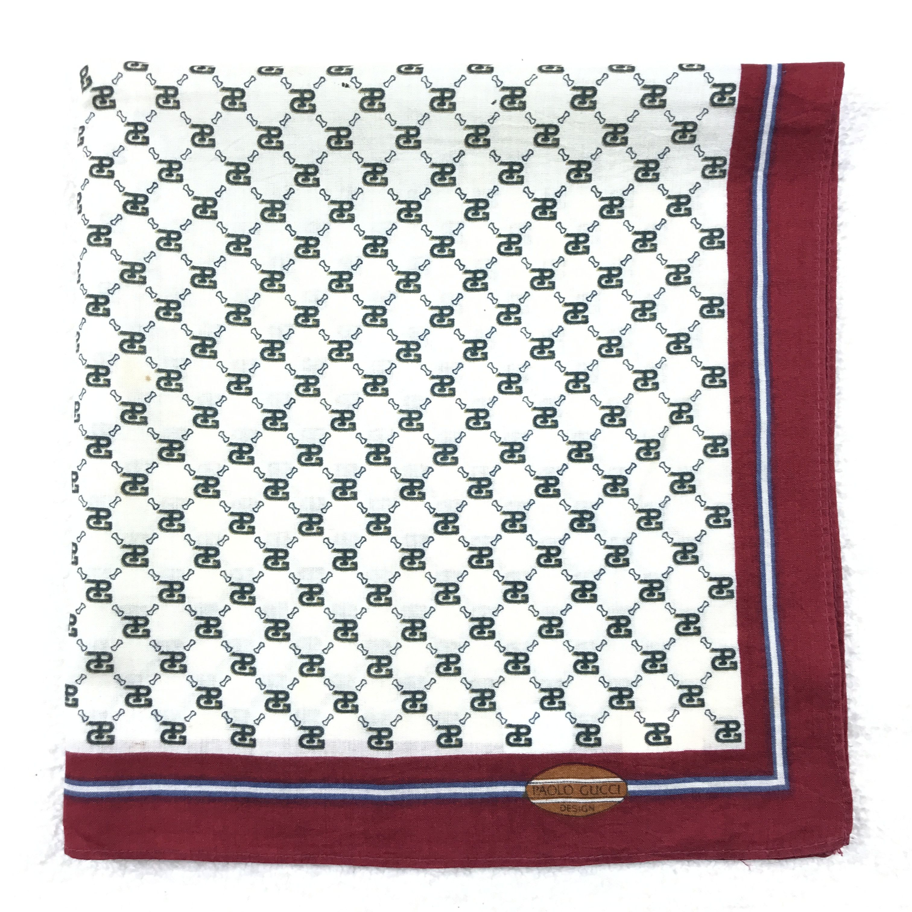 Paolo Gucci × Vintage Vintage Paolo Gucci Bandana Neckerchief Handkerchief Size ONE SIZE - 2 Thumbnail