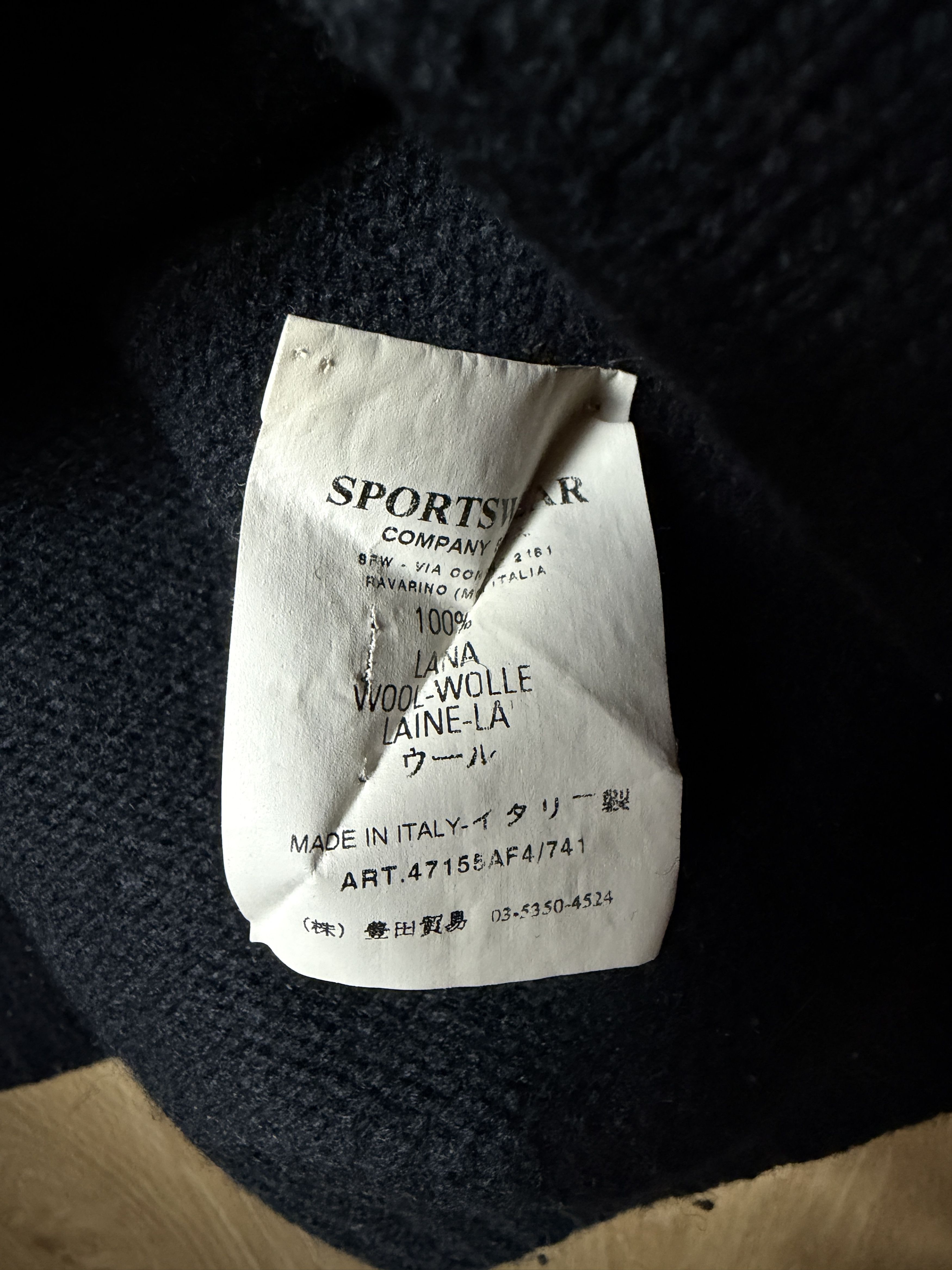 Stone Island Vintgage Stone island knit sweater lana black y2k Size US L / EU 52-54 / 3 - 3 Thumbnail