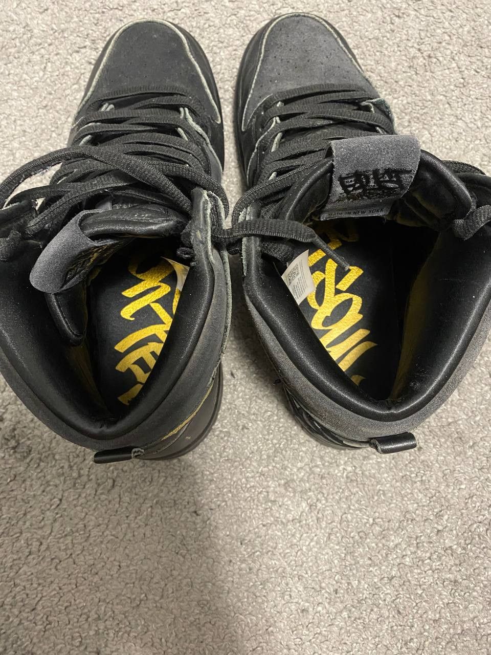 Nike SB Dunk High FAUST Black Gold / 9.5 US / 43 EU Size US 9.5 / EU 42-43 - 4 Thumbnail