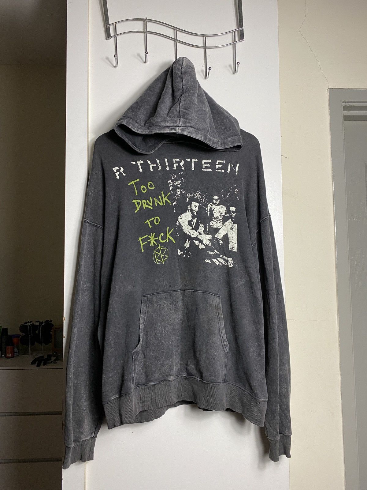 R13 The R Thirteen X Dead Kennedy To Drunk To Fuck Skulls Hoodie