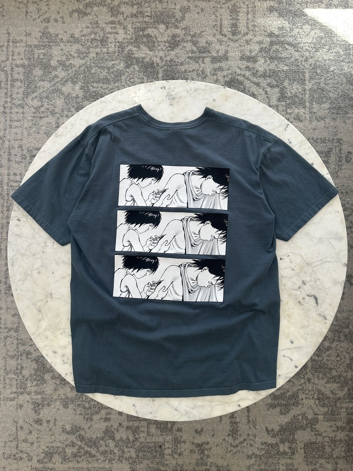 image of Supreme X Akira Syringe Tee Slate Blue Fw17 Japan Anime Jpn, Men's (Size XL)