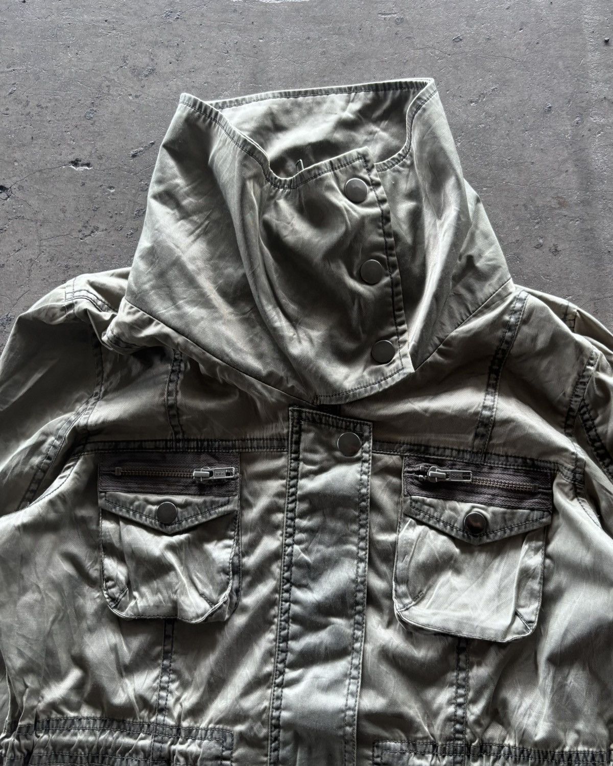 If Six Was Nine × Japanese Brand × Le Grande Bleu (L.G.B.) Cynical Garment Dyed Stone Washed Grey Jacket Size US M / EU 48-50 / 2 - 3 Thumbnail