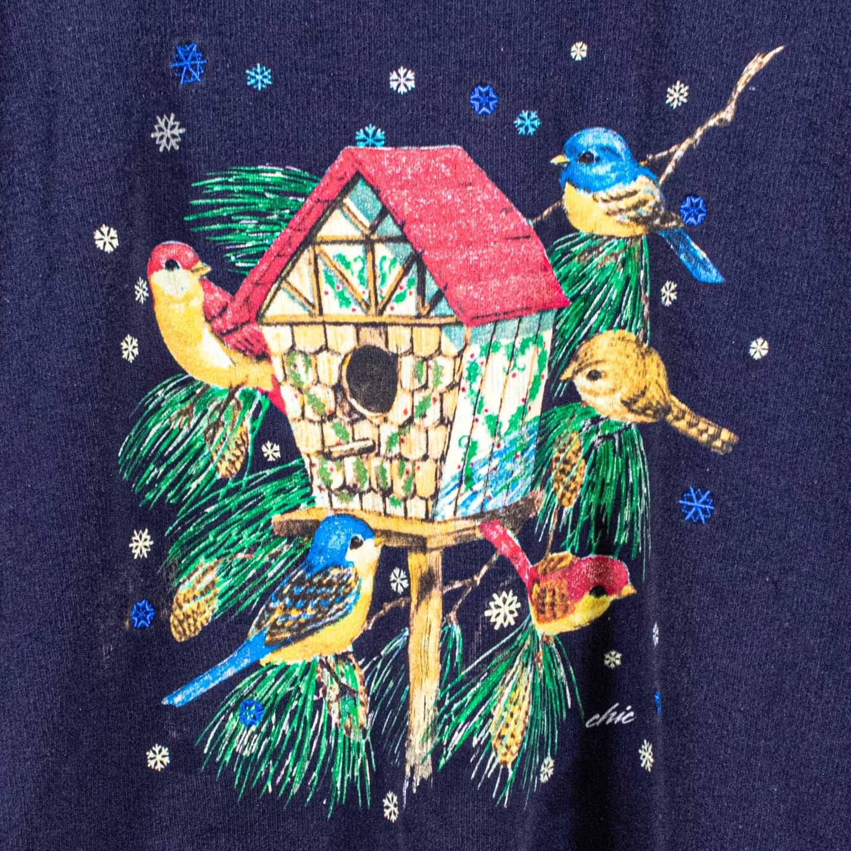 Arts & Science × Vintage Bird Feeder Nature Art Sweatshirt Medium Y2K Preppy Outdoor Size US M / EU 48-50 / 2 - 12 Thumbnail