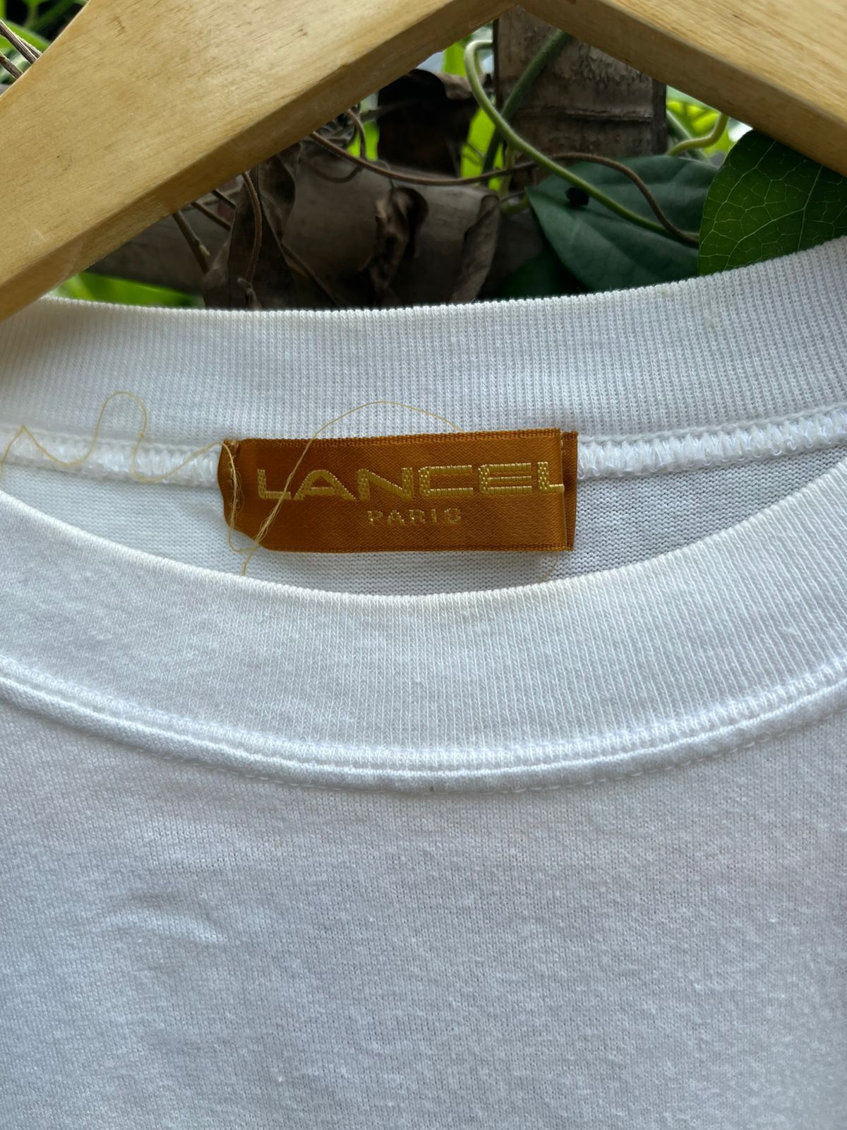 Japanese Brand × Lancel Lancel jeans embroidered logo graphic tee tshirt Size US S / EU 44-46 / 1 - 6 Thumbnail