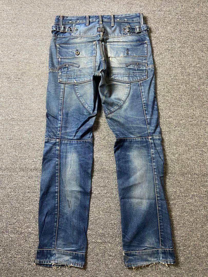 G-Star Vintage G-Star Raw Denim Distressed Jeans (135) Size US 33 - 2 Thumbnail