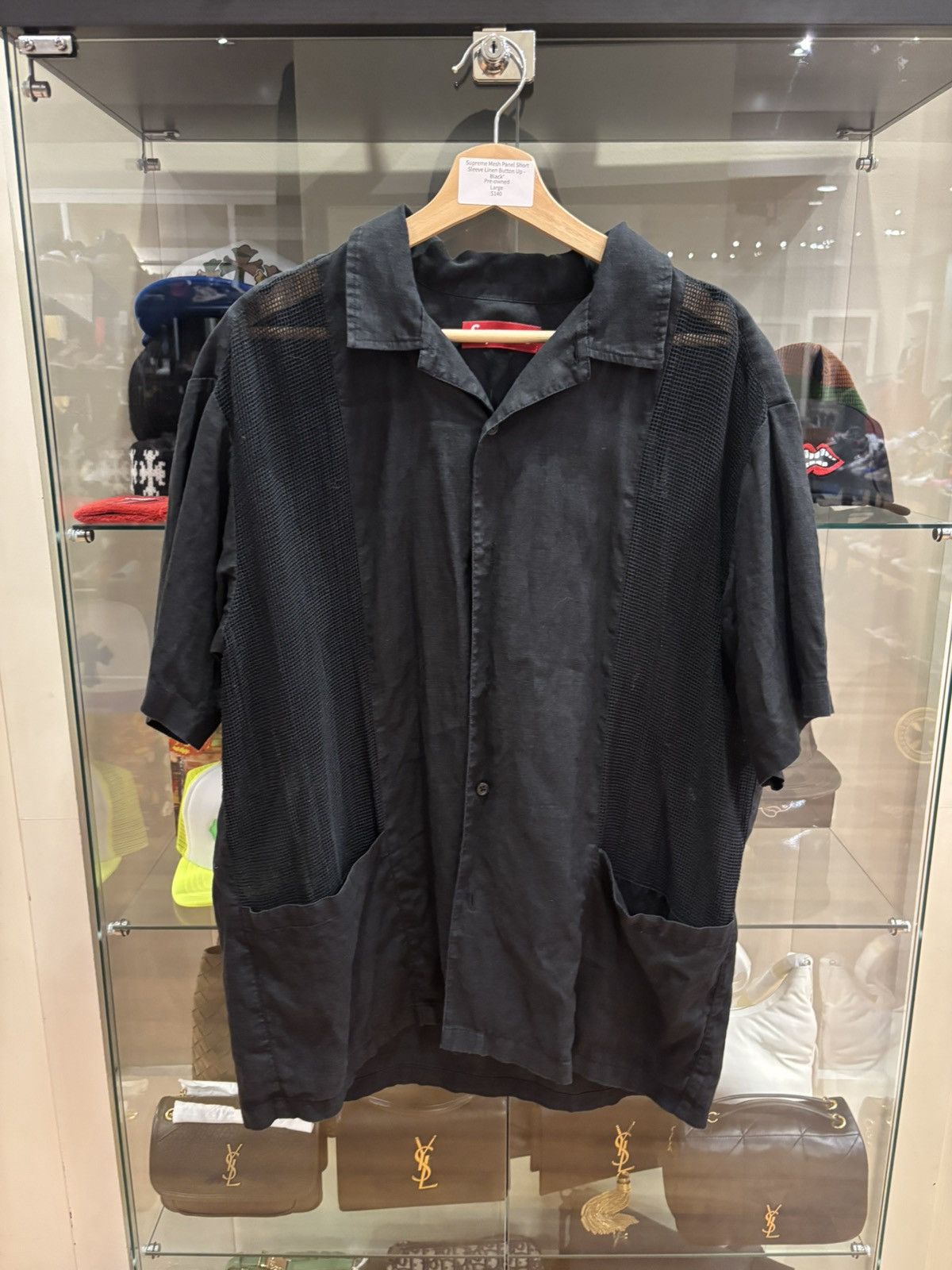 Supreme Supreme Mesh Panel Short Sleeve Button Up Size US L / EU 52-54 / 3 - 1 Thumbnail