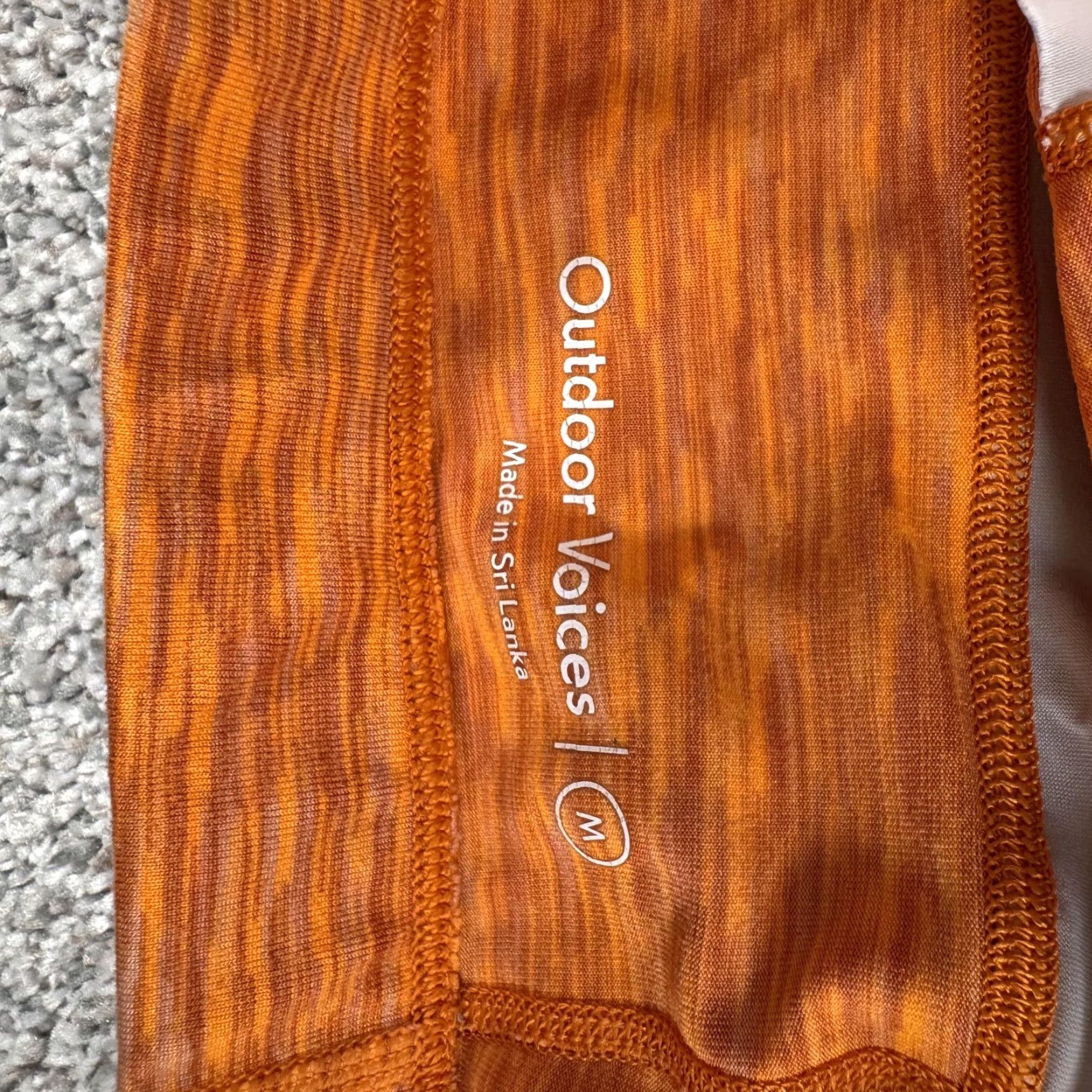 Outdoor Voices Outdoor Voices Sports Bra Womens M Orange Heathered Longline Racerback Yoga Activewear Bra Womens M Orange Heathered Longline Racerback Yoga Size ONE SIZE - 6 Thumbnail