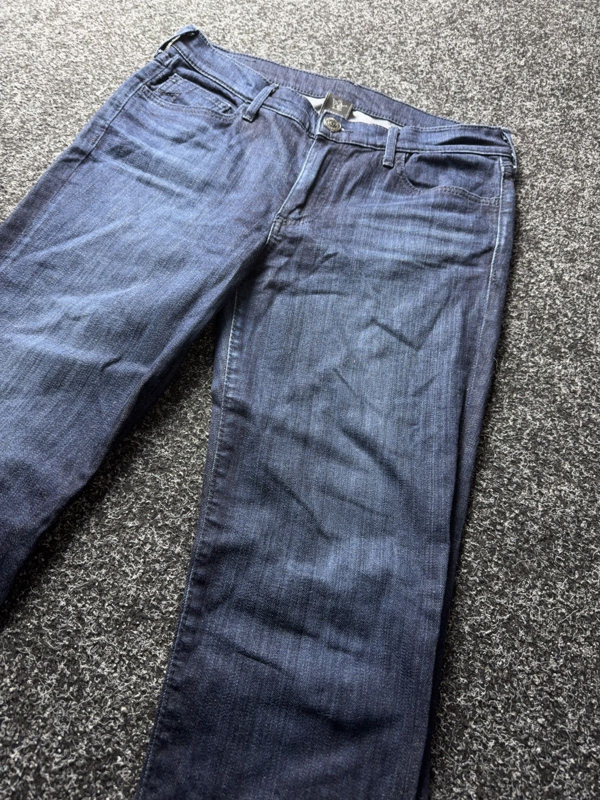 True Religion Y2K 00s True Religion Women’s Dark Wash Stretch Denim Jeans Size 31" - 7 Thumbnail