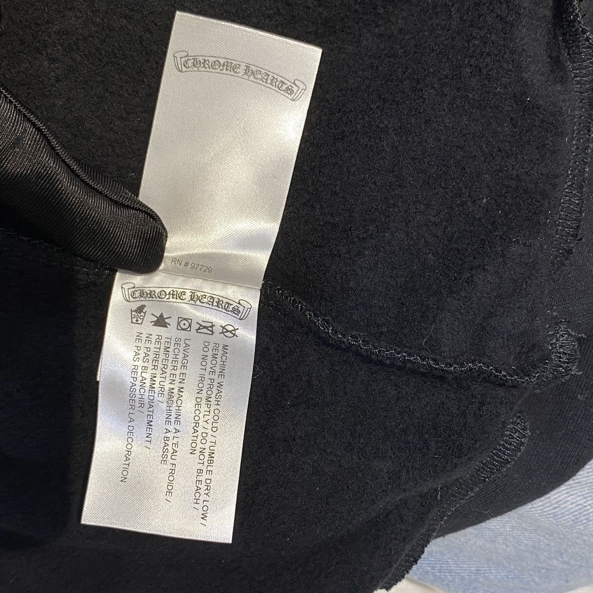 Chrome Hearts Chrome Hearts Vertical Logo hoodie black Size US L / EU 52-54 / 3 - 11 Thumbnail