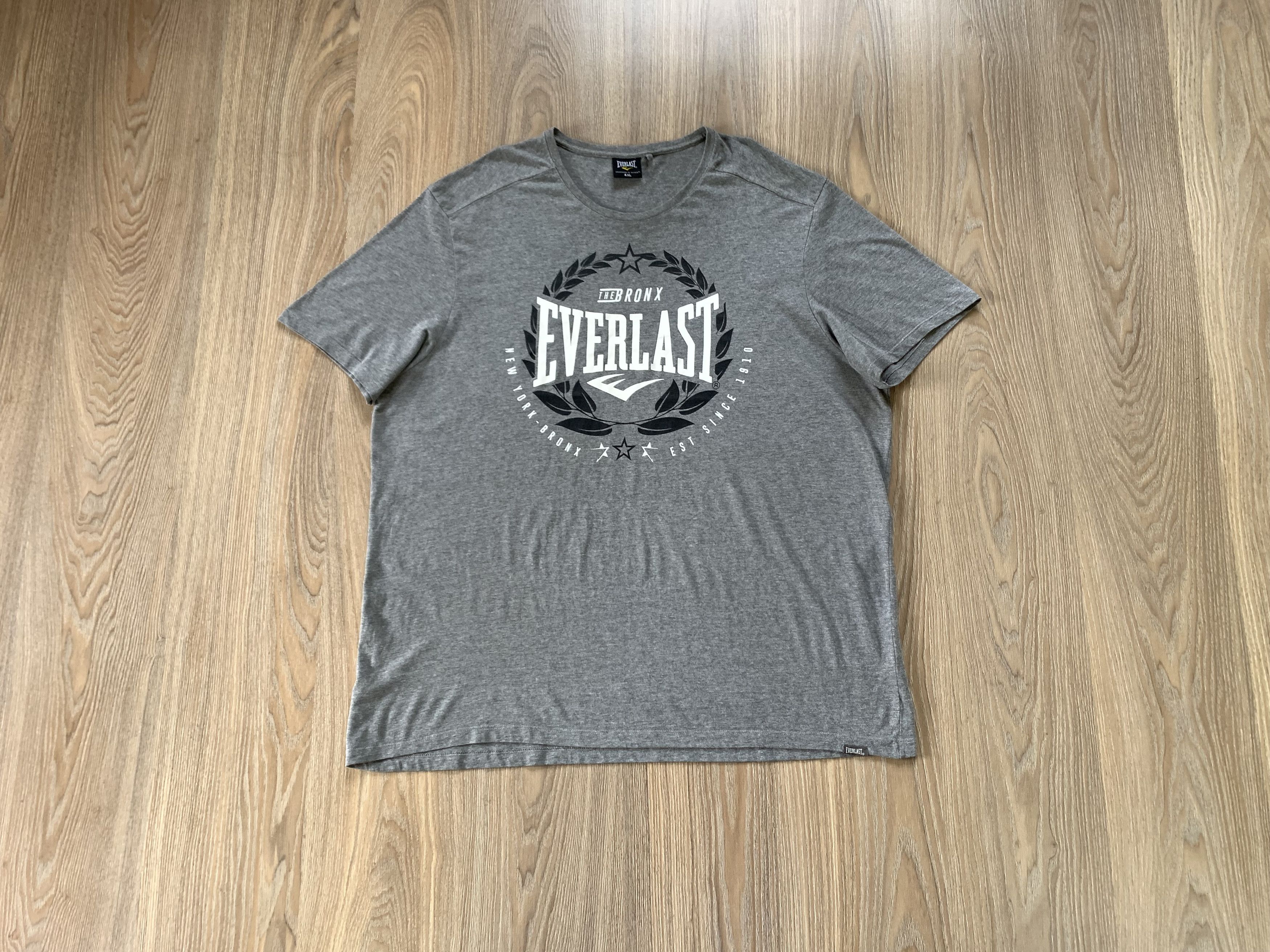 Everlast Everlast Grey Printed T Shirt Size US XXL / EU 58 / 5 - 2 Thumbnail