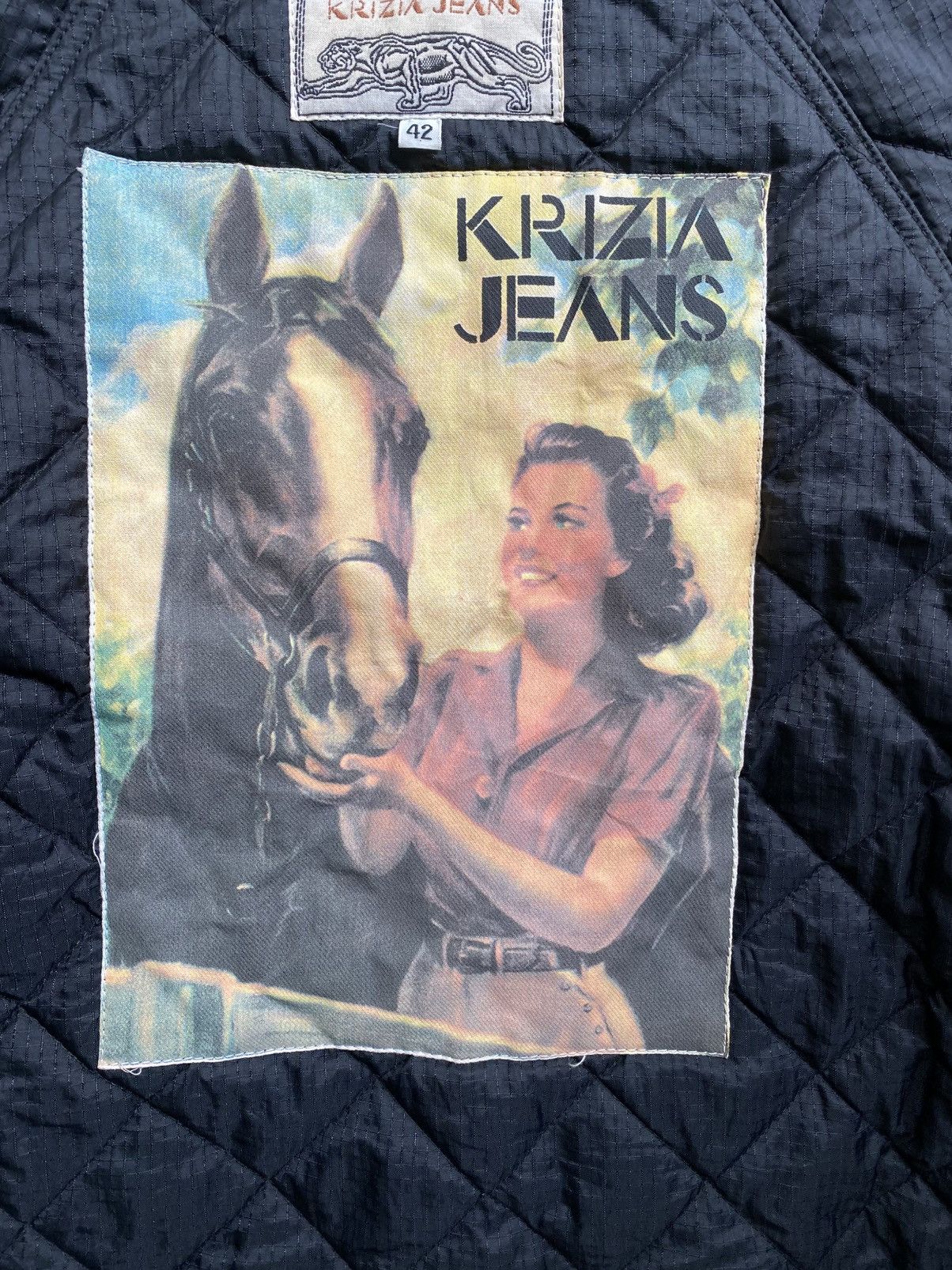Hysteric Glamour × Japanese Brand × Krizia Uomo Vintage Krizia Jeans Tiger Inner Jacket nice design Size US L / EU 52-54 / 3 - 6 Thumbnail