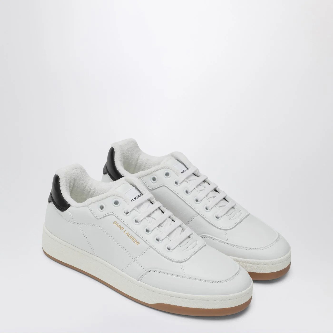 Saint Laurent Paris o1d2blof0526 SL/61 Low-Top Sneakers in White Size US 7.5 / IT 37.5 - 2 Thumbnail