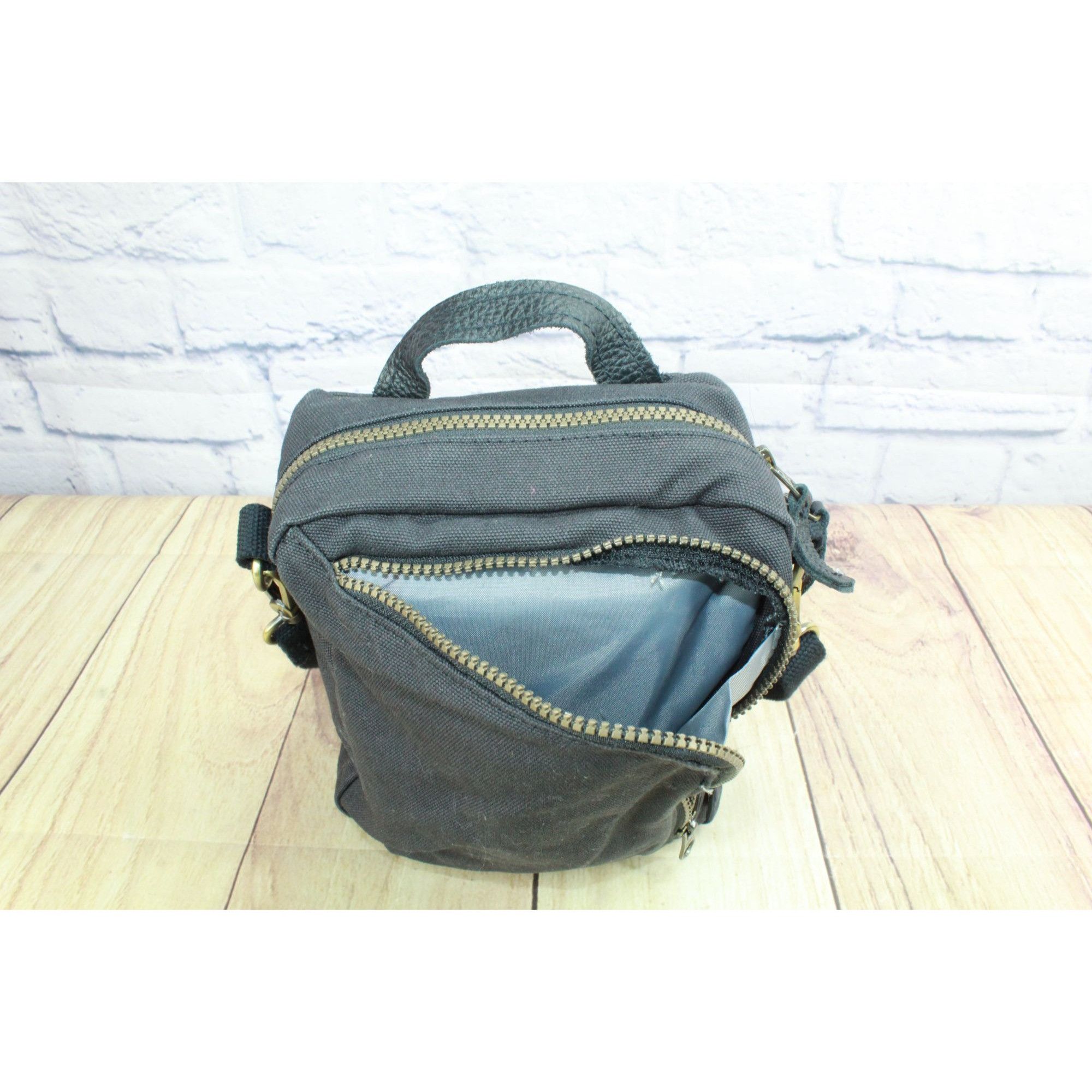 L.L. Bean LL Bean Essential Crossbody Bag Rugged Canvas Black Size ONE SIZE - 9 Thumbnail