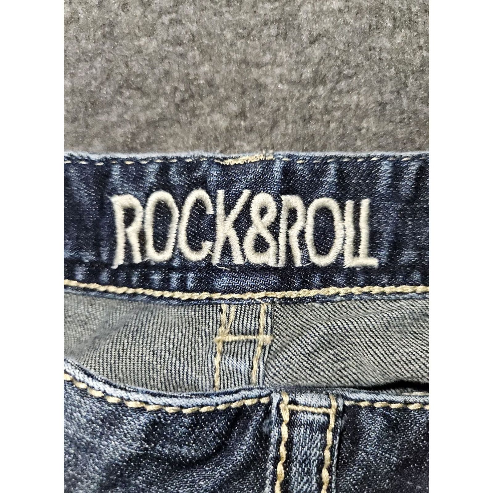 Vintage VINTAGE Rock And Roll Cowgirl Jeans Bootcut Women's 26x34 Blue Embroidered Logo Low Rise Denim Size 26" / US 2 / IT 38 - 3 Thumbnail