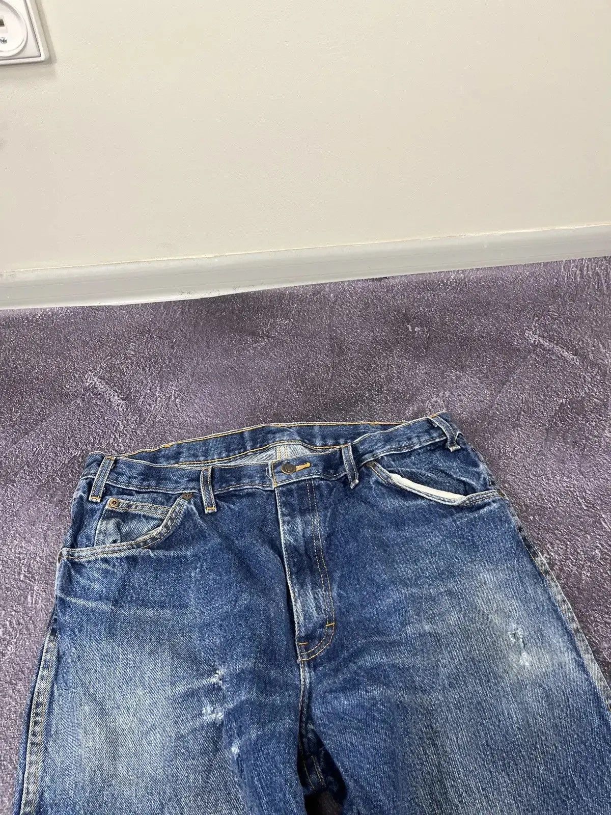 Dickies × Vintage Vintage Dickies Work Faded Blue Denim Hype Baggy Jeans Size US 36 / EU 52 - 7 Thumbnail