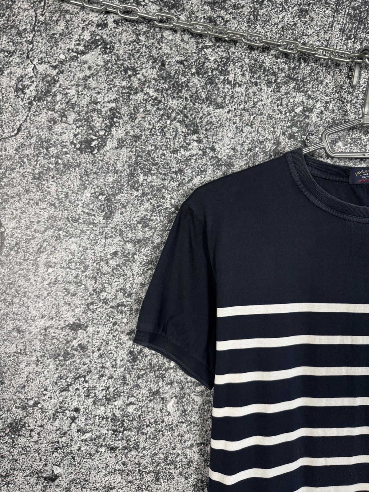 Paul & Shark Men’s Paul Shark Striped Short Sleeve T-Shirt Italy Size M Size US M / EU 48-50 / 2 - 3 Thumbnail