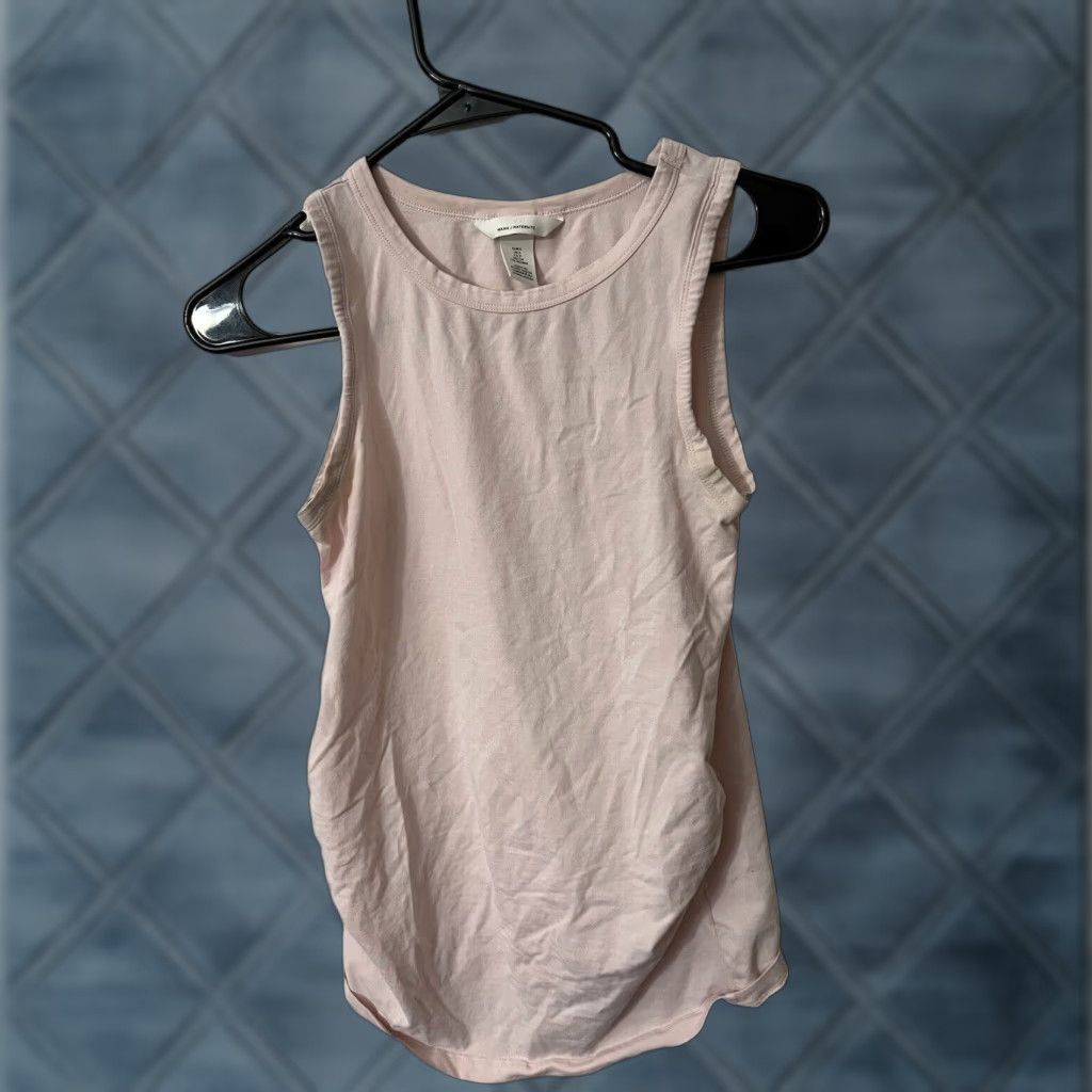 H&M VINTAGE H&M Maternity Tank Top Womens Small Pink Stretch Activewear Round Neck Size S / US 4 / IT 40 - 1 Thumbnail