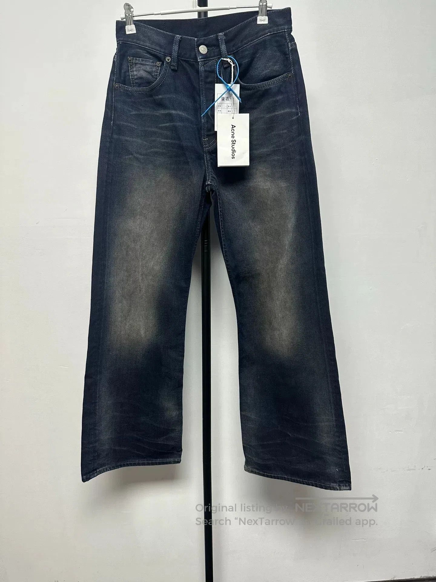 Acne Studios Acne Mid-Rise Whisker Loose Wide-Leg Jeans. Size 28" / US 6 / IT 42 - 1 Thumbnail