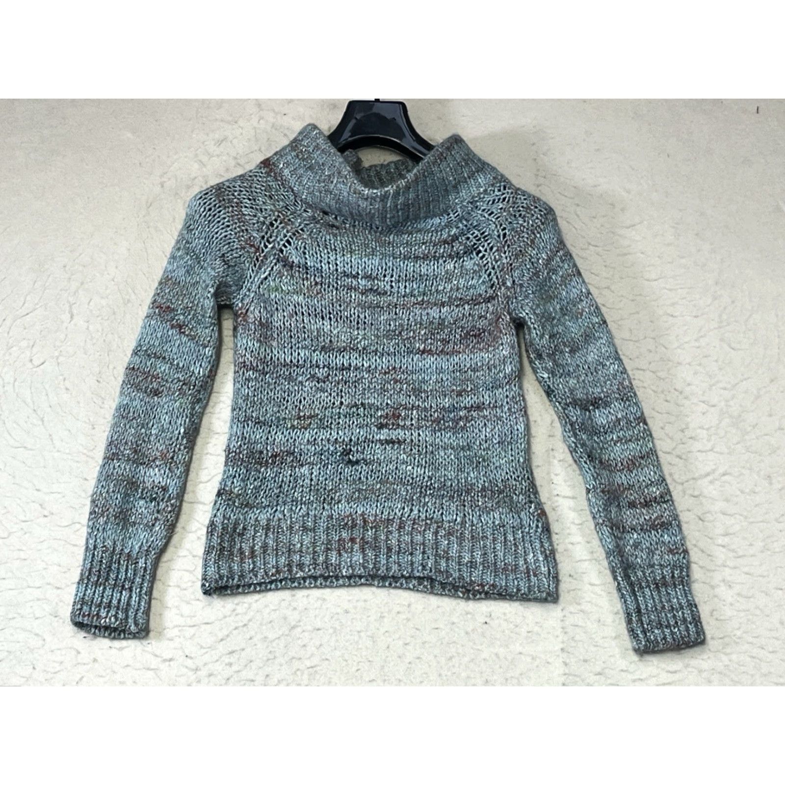 Anthropologie Moth Sweater Shirt Women XS Green Cowl Neck Long Sleeve Made in Italy Pullover Regular Fall Winter Spring Summer Vintage No Size XS / US 0-2 / IT 36-38 - 2 Thumbnail