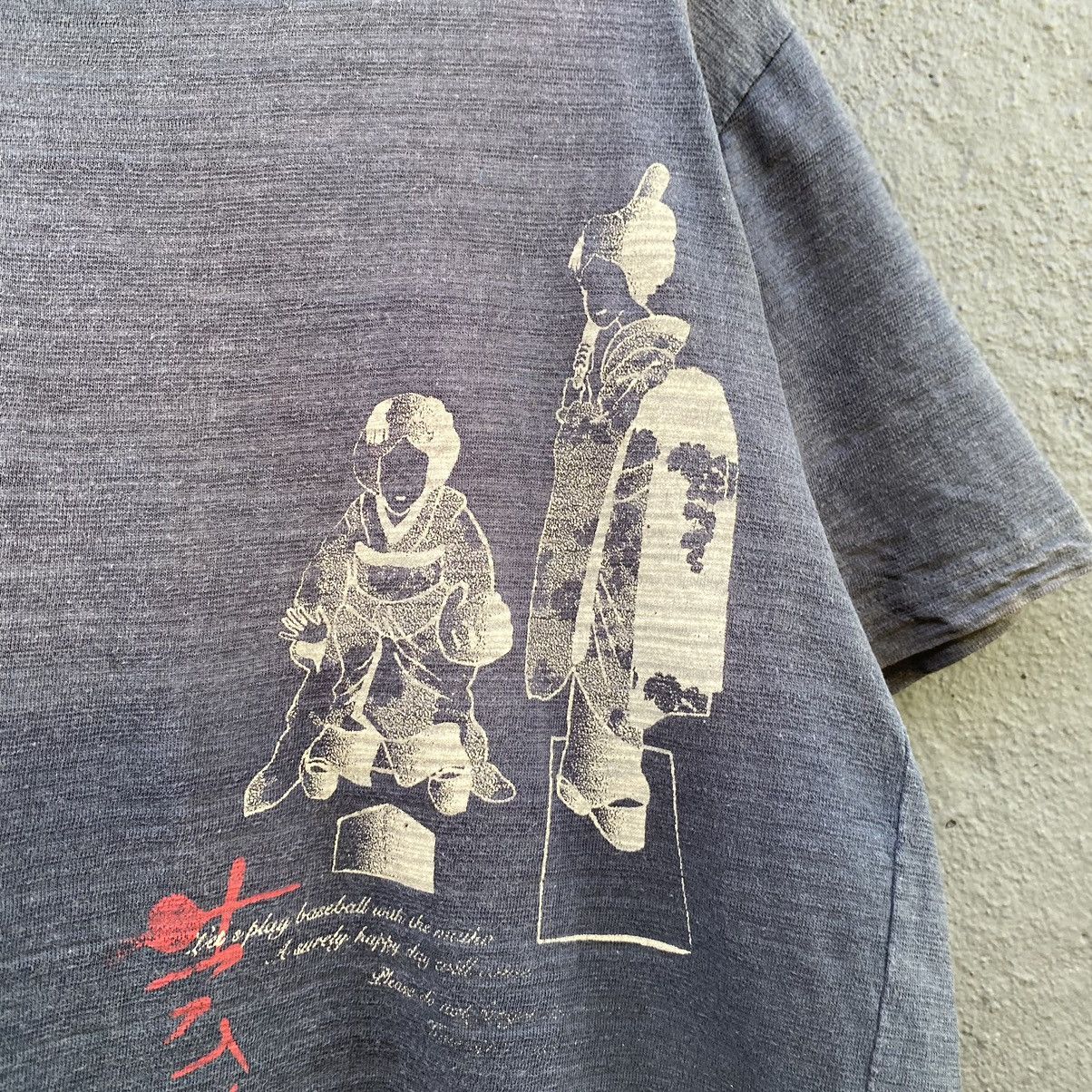 Japanese Brand Thrashed Faded Vintage Y2K Giesha ERD GRUNGE GRAIL OG TEE Size US M / EU 48-50 / 2 - 3 Thumbnail