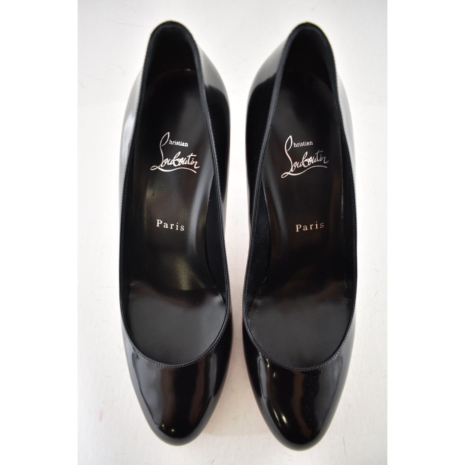 Christian Louboutin Christian Louboutin Pumppie 85 Black Leather Heel Pump 37 Size US 7 / IT 37 - 9 Thumbnail