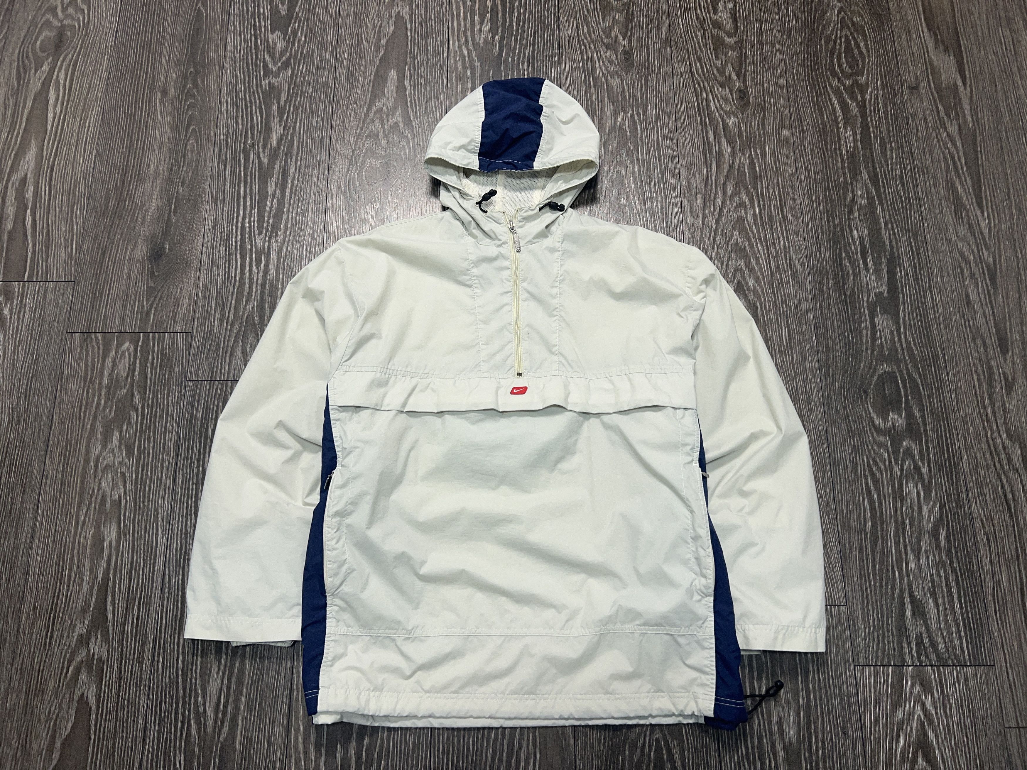 Nike Embroidery Swoosh Logo Anorak Windbreaker Jacket Y2K Size XL Size US XL / EU 56 / 4 - 1 Thumbnail