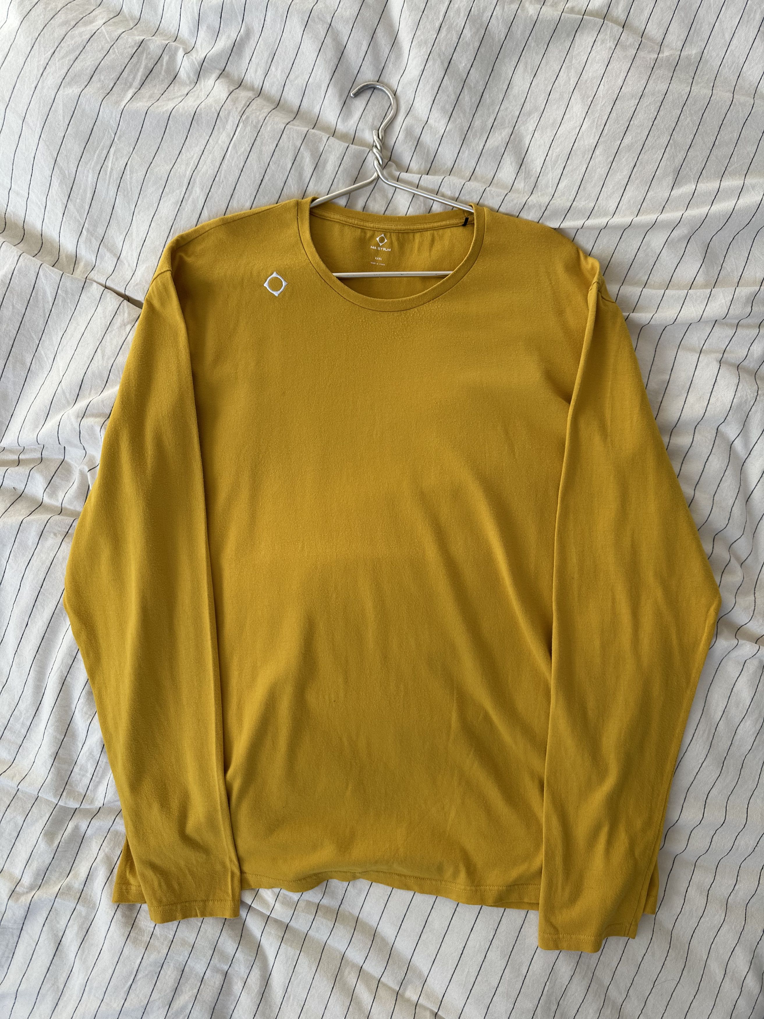 MA.STRUM Ma.Strum Yellow Long Sleeve T-Shirt XXL Size US XL / EU 56 / 4 - 2 Thumbnail