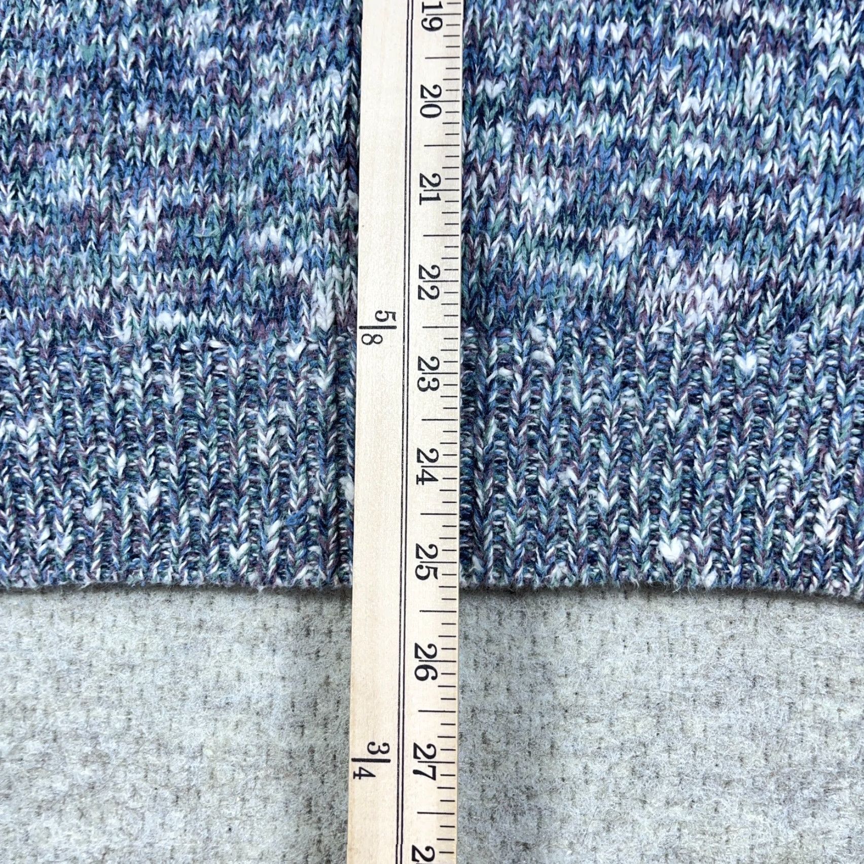 Van Heusen VINTAGE Van Heusen Cardigan Sweater Men L Blue Heather 90s 80s Heavy Knit Wool Alternative Full Zip Cardigan Mens 80s 90s Classic Preppy Fashion Size US L / EU 52-54 / 3 - 7 Thumbnail