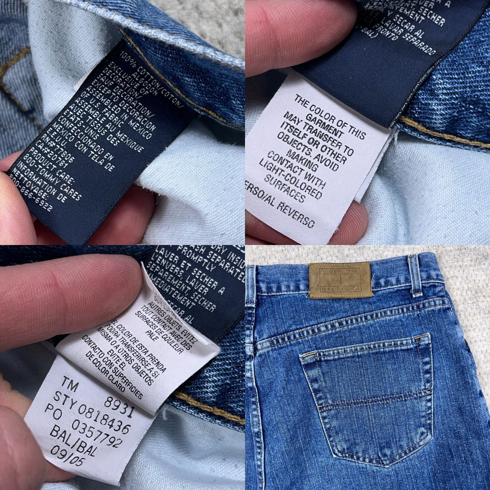Tommy Hilfiger VINTAGE Tommy Hilfiger Denim Shorts Men 38 Blue Baggy Jorts Relaxed Fit Bermuda 90s Hip Hop Grunge Classic Size US 38 / EU 54 - 8 Thumbnail