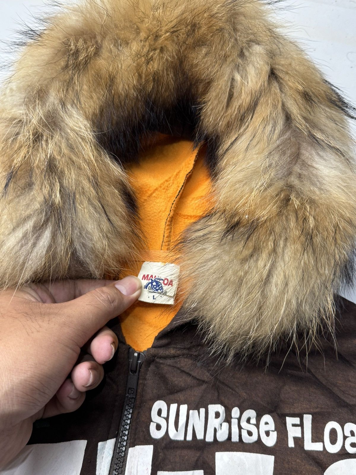 If Six Was Nine Fur Hoodie Poem Surf Japanese styled Size US L / EU 52-54 / 3 - 3 Thumbnail