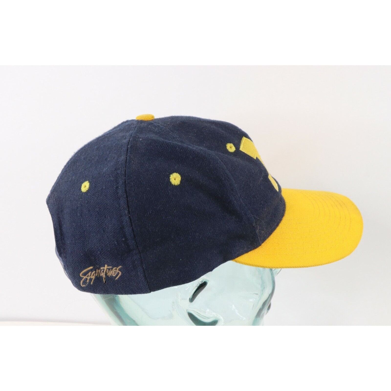Vintage Vintage 90s Distressed University of Michigan Snapback Hat Size ONE SIZE - 6 Thumbnail