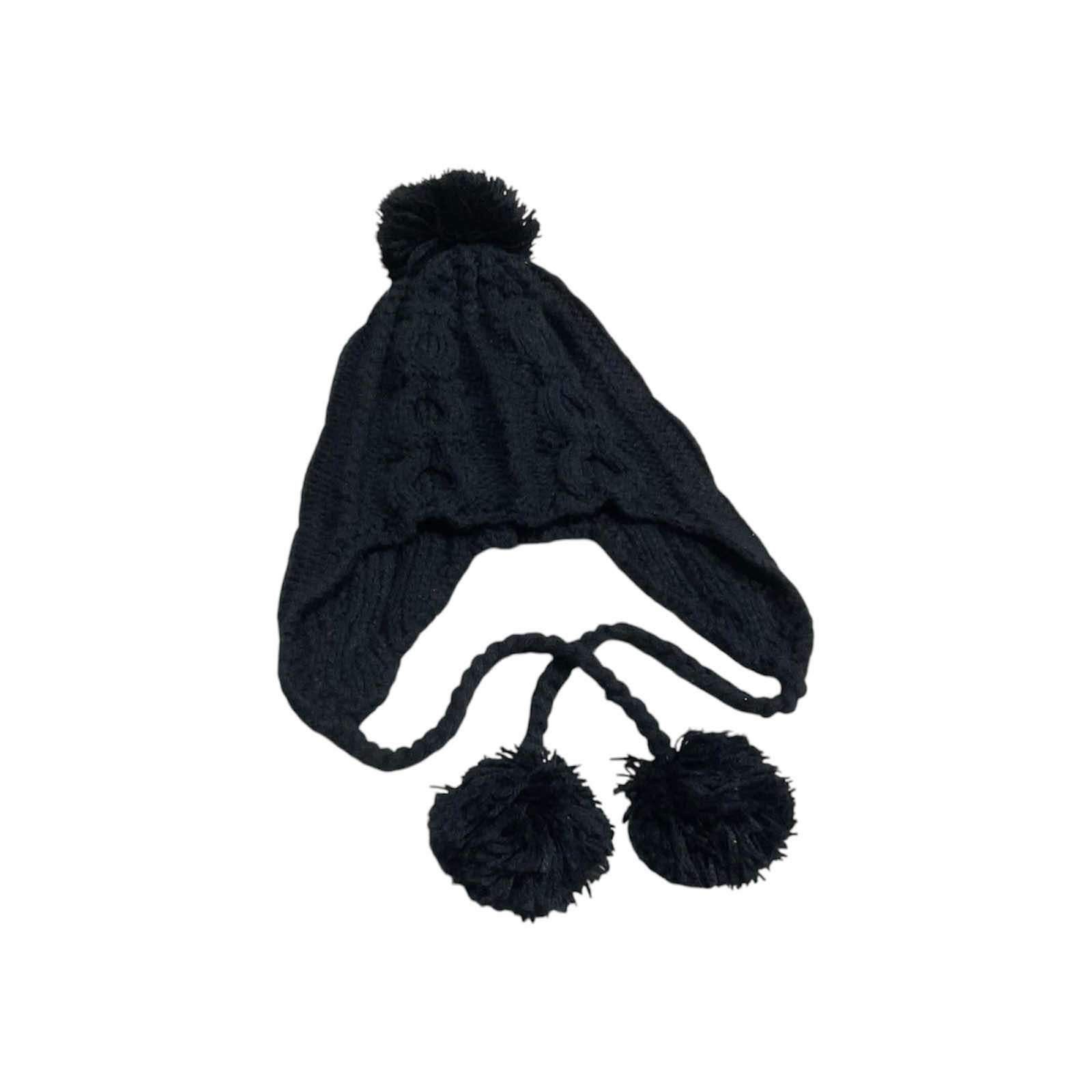 Hysteric Glamour × If Six Was Nine × Japanese Brand 🔥Harajuku Japanese Y2K Cable Knit Earflap Pom Pom Beanie Size ONE SIZE - 2 Thumbnail