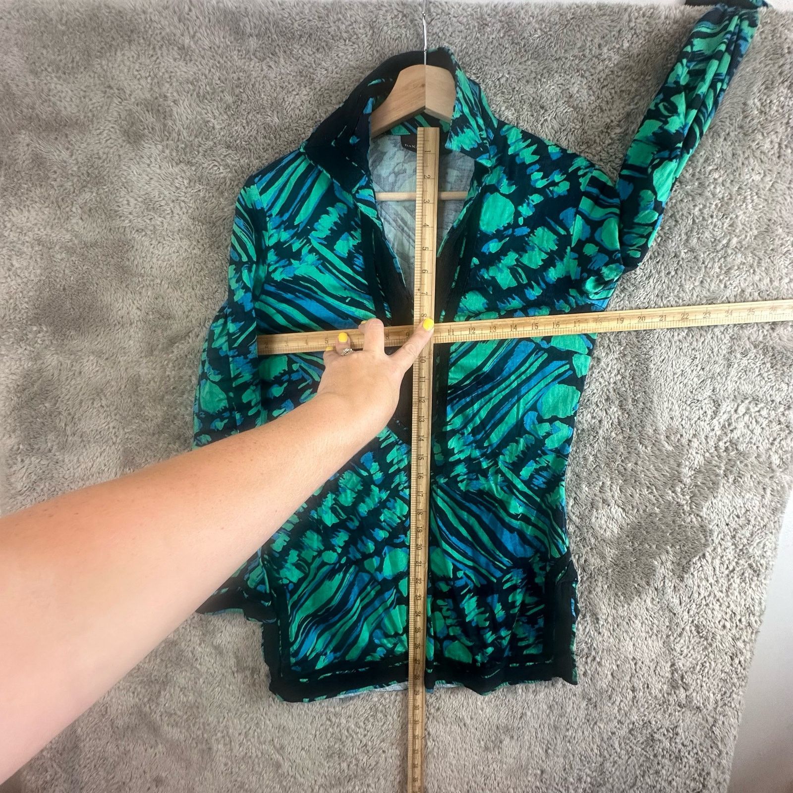 Other Dana Buchman Split Neck Popover Tunic Top Blouse Coverup XS Size XS / US 0-2 / IT 36-38 - 8 Thumbnail