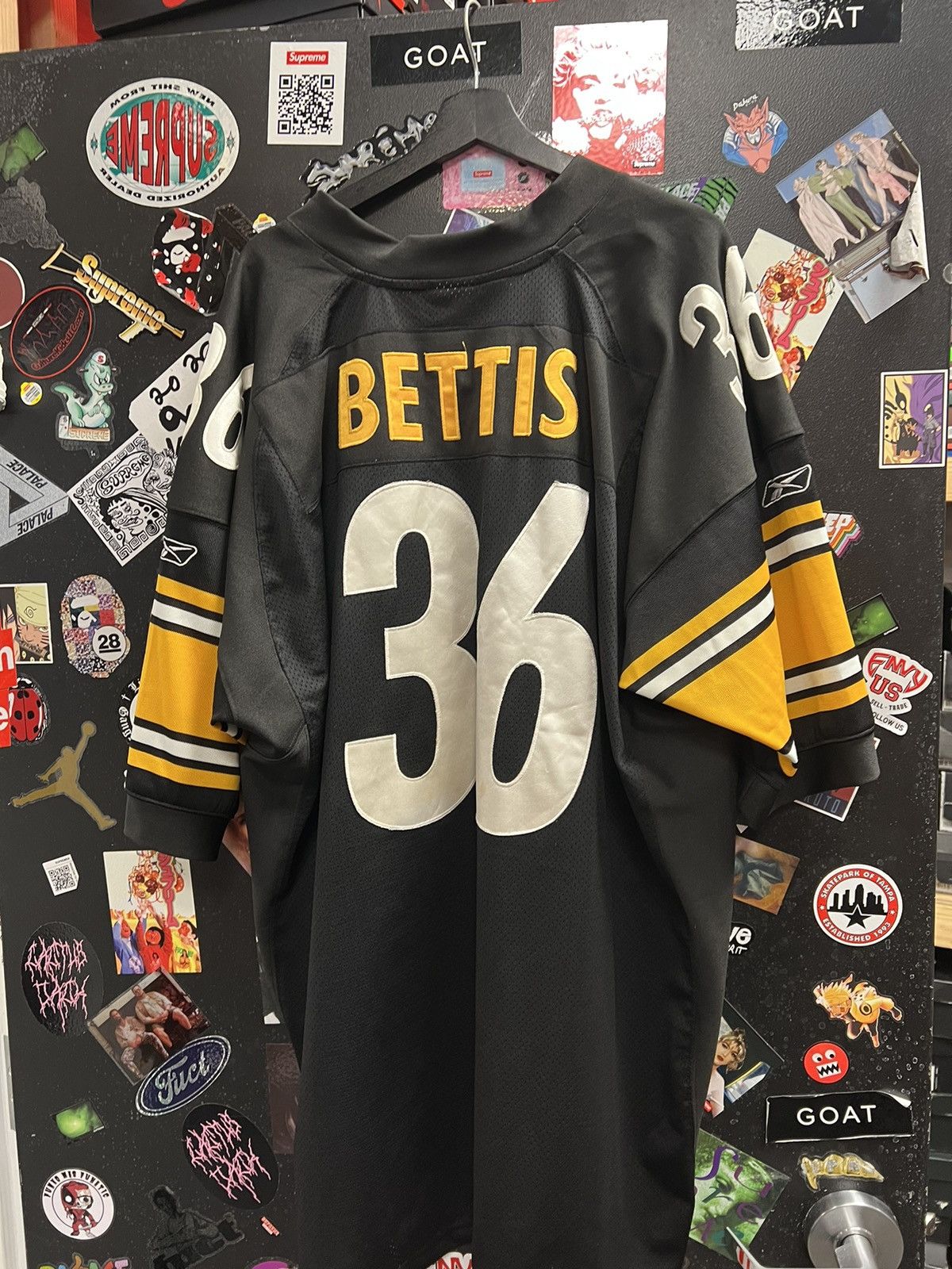Vintage NFL Pittsburgh Steelers Number 36 Bettie Jersey