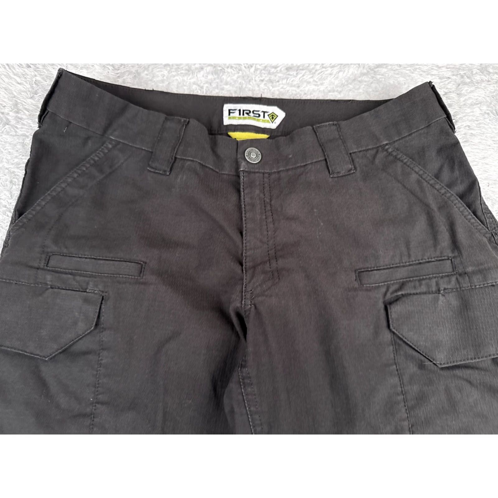 Vintage First Tactical Pants Women 14 Black Cargo Rip-Stop First Tactical Pants Women 14 Black Cargo Rip-Stop 34x30 Size 36" / US 14 / IT 50 - 4 Thumbnail