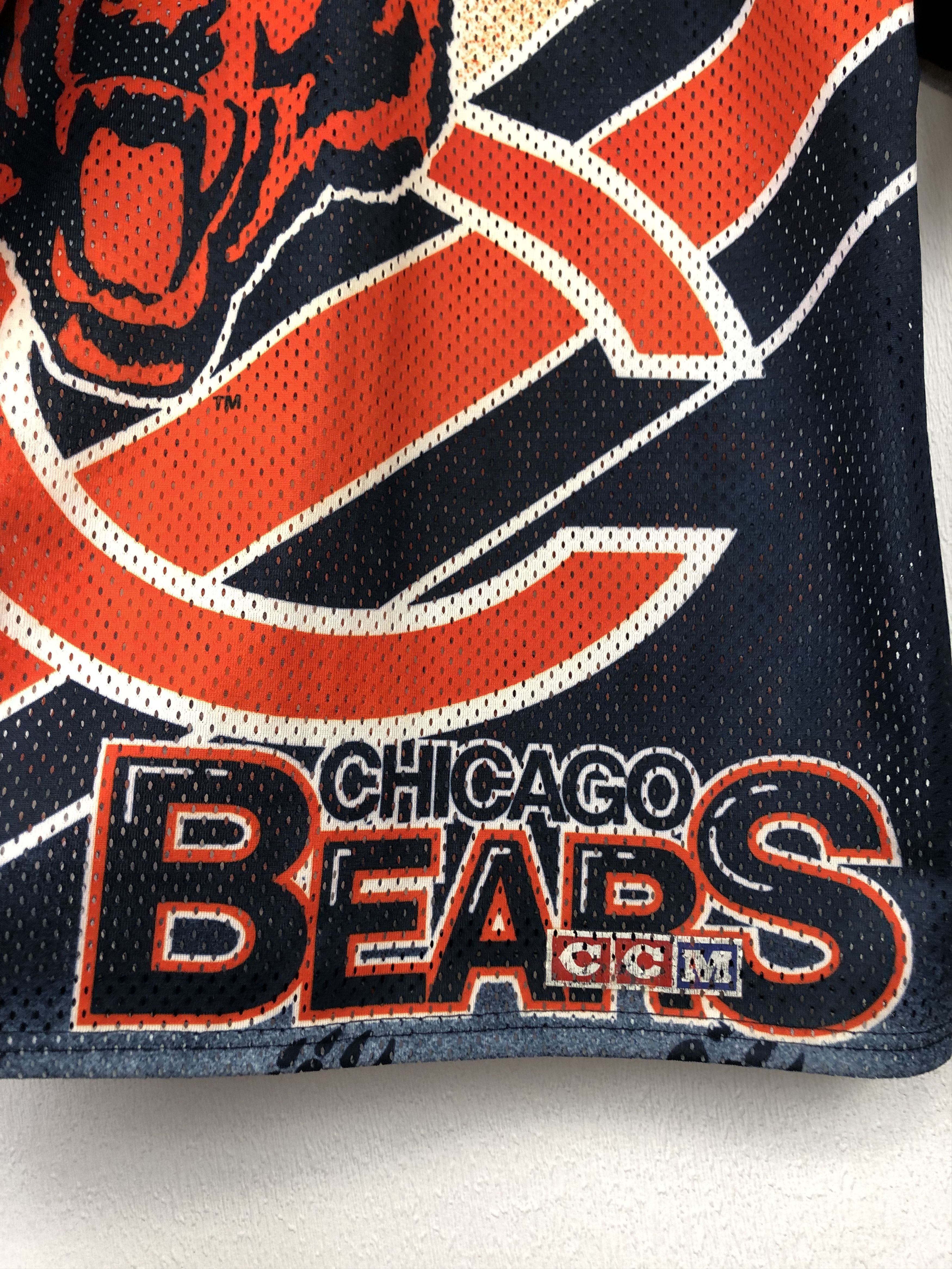 Vintage Vintage 90's Chicago Bears NFL All Over Print Mesh Jersey Size US M / EU 48-50 / 2 - 11 Thumbnail