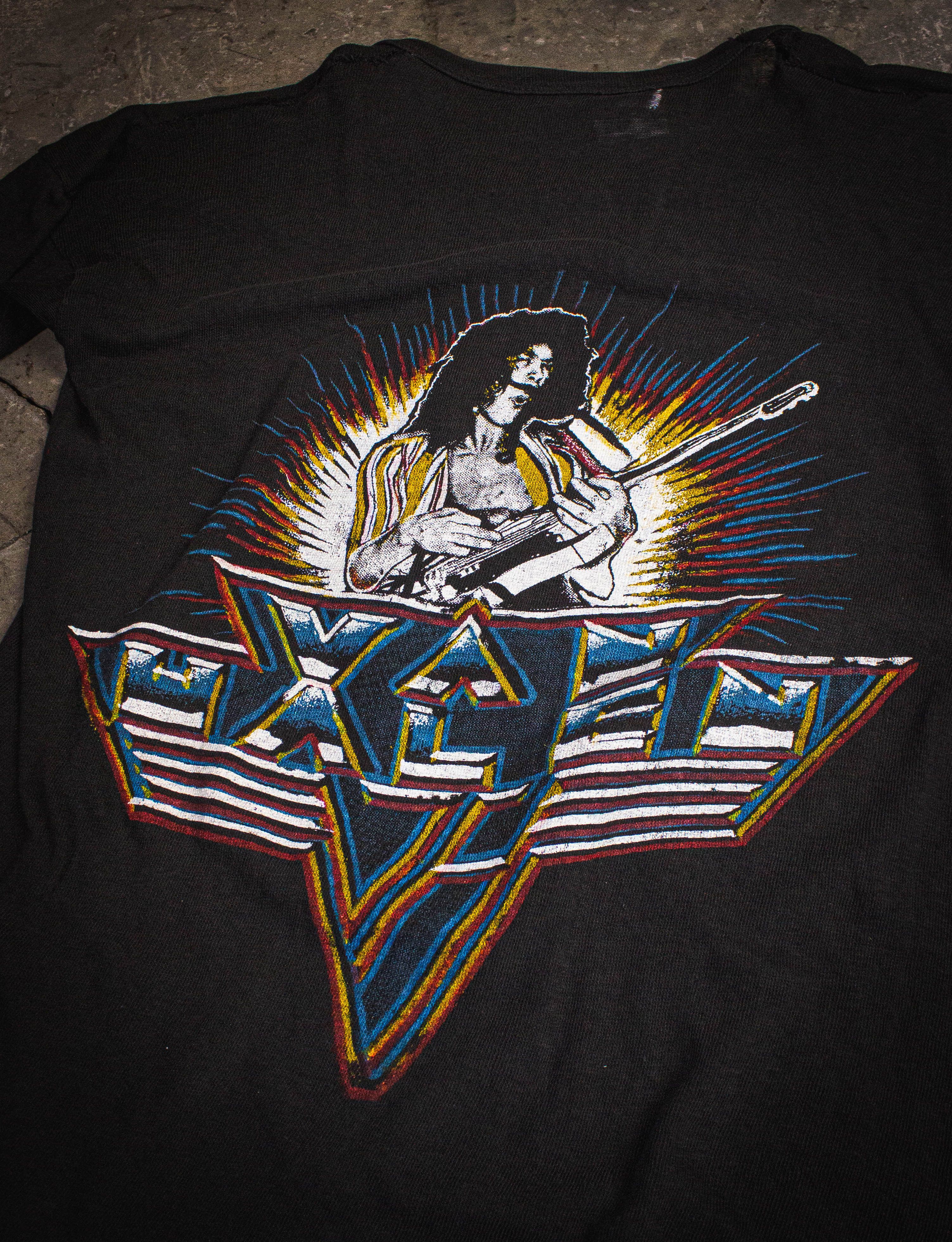 Vintage Van Halen On Tour Parking Lot Concert T Shirt 1978