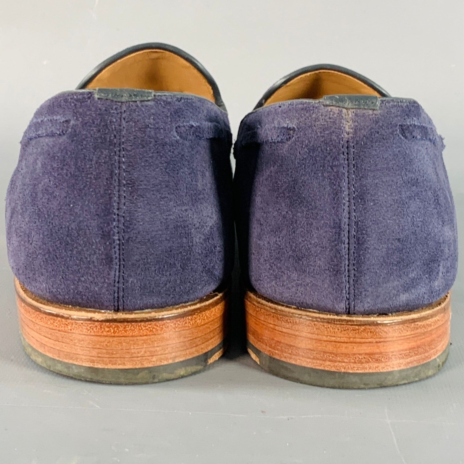 Grenson GRENSON Size 12 Scottie Navy Suede Tassel Moccasin Loafer Size US 12 / EU 45 - 3 Thumbnail